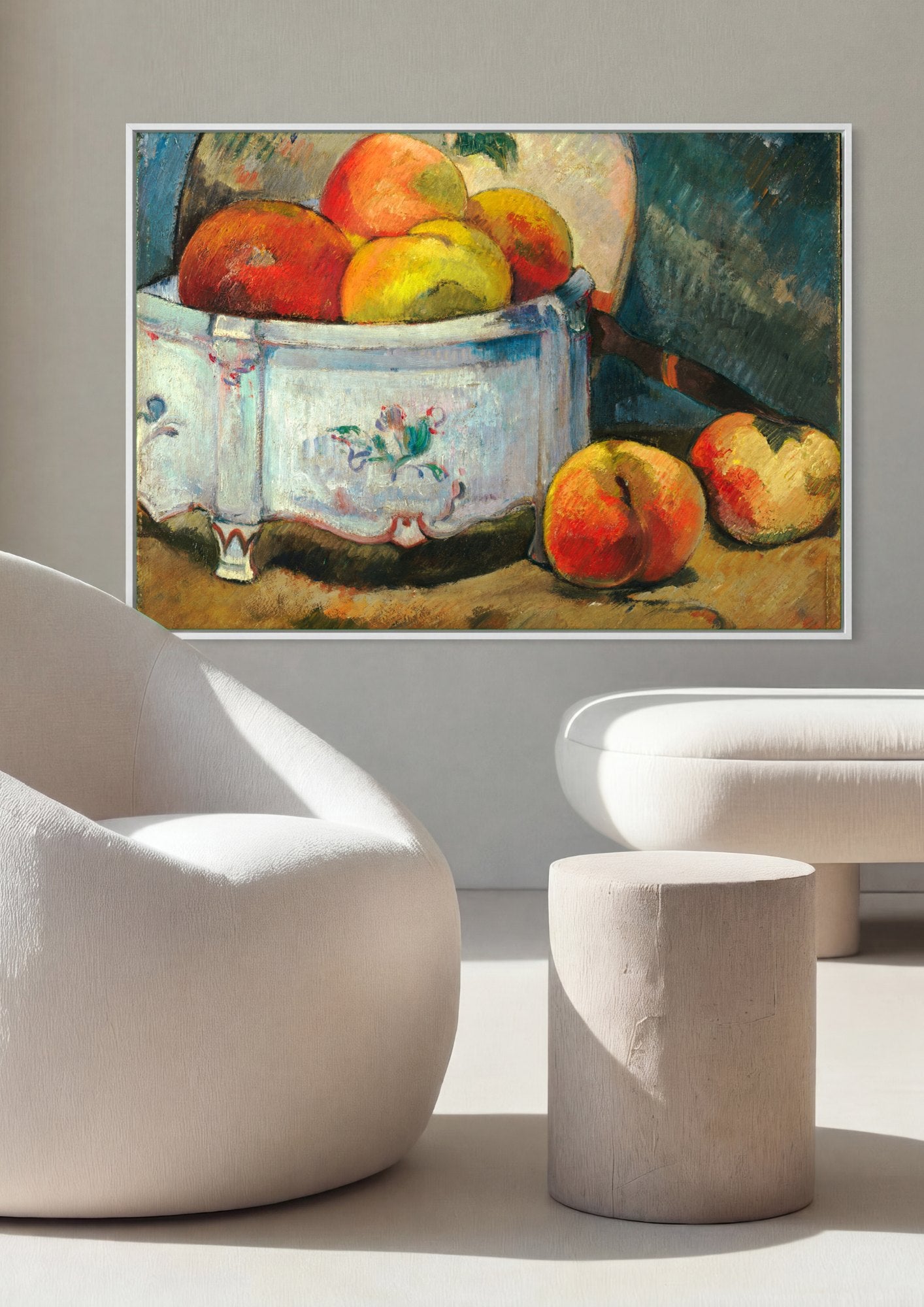 Quadro Decorativo Maçãs e Pêssegos - Paul Gauguin | quadro emoldurado na parede
