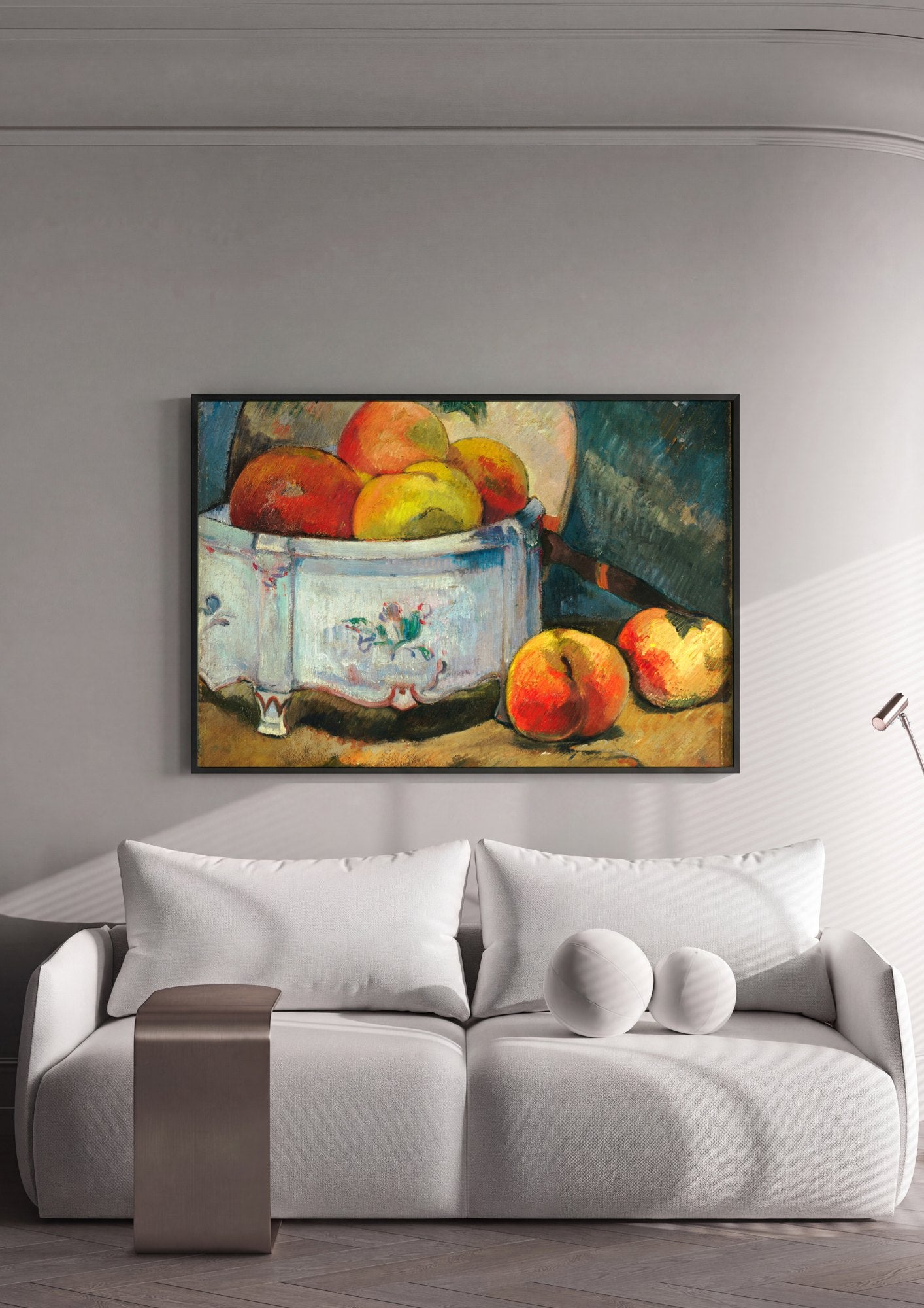 Quadro Decorativo Maçãs e Pêssegos - Paul Gauguin | quadro emoldurado na parede