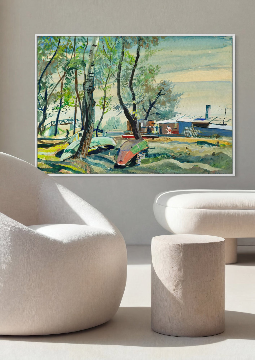 Quadro Decorativo Kaisermühlen - Oskar Laske em ambiente decorado