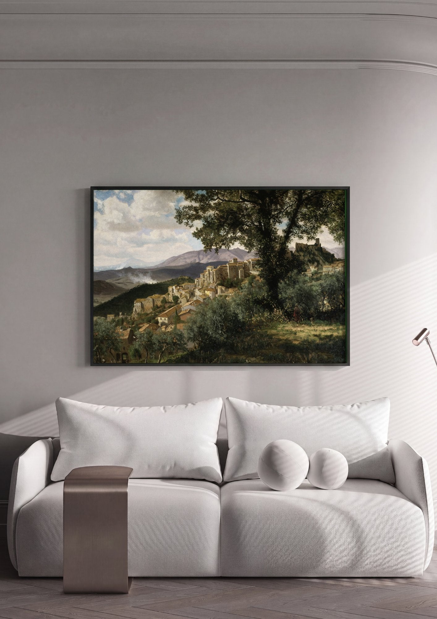 Quadro Decorativo Roccantica, Itália - Albert Bierstadt em ambiente decorado