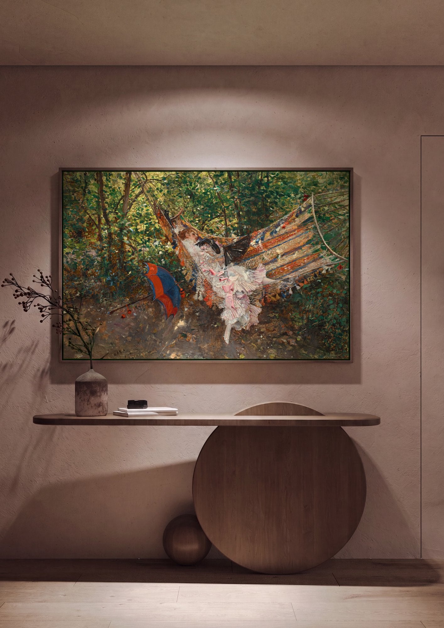 Quadro Decorativo A Sesta - Giovanni Boldini em ambiente decorado