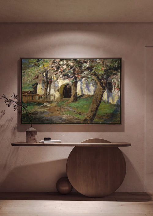 Quadro Decorativo 'A Entrada da Casa' - Olga Wisinger-Florian em ambiente decorado