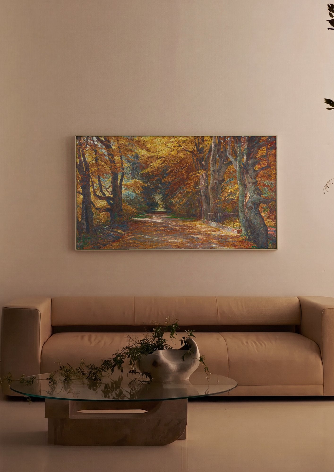 Quadro Decorativo Caminho de Outono - Olga Wisinger-Florian em ambiente decorado