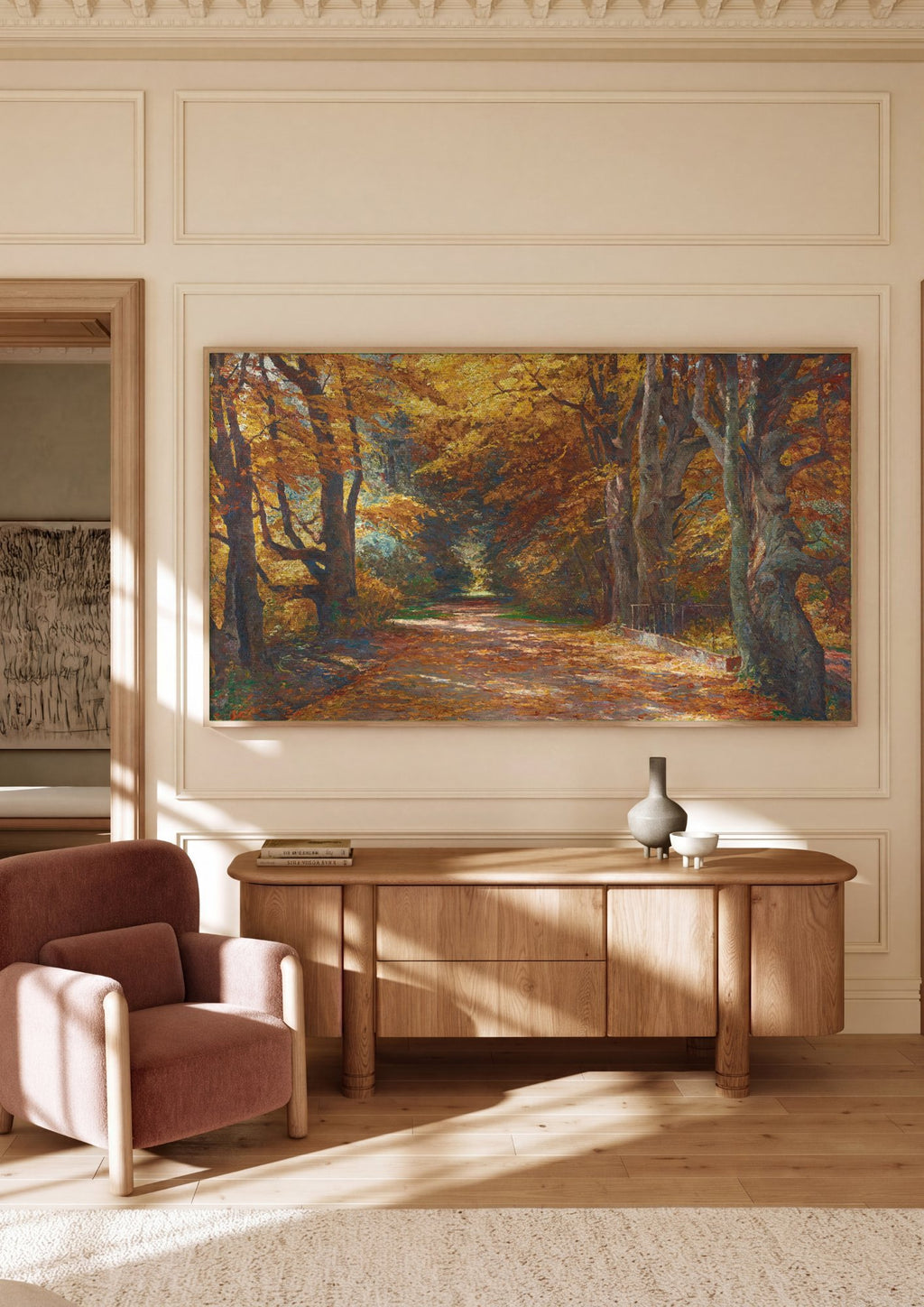Quadro Decorativo Caminho de Outono - Olga Wisinger-Florian em ambiente decorado