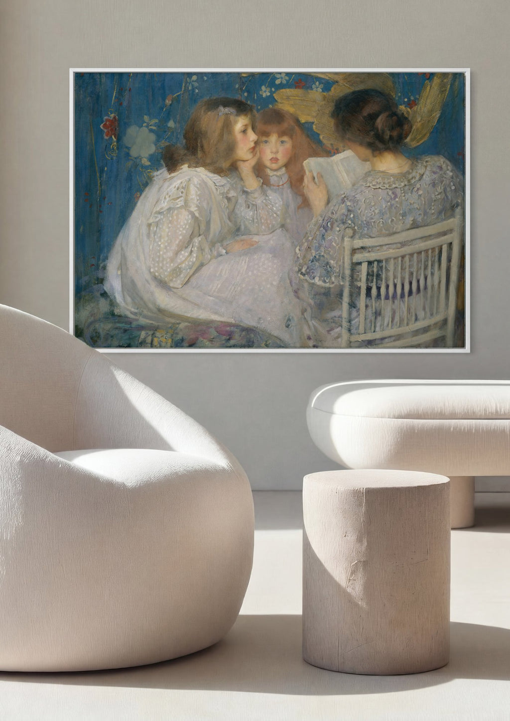 Quadro Decorativo A História Compartilhada - James Jebusa Shannon em ambiente decorado