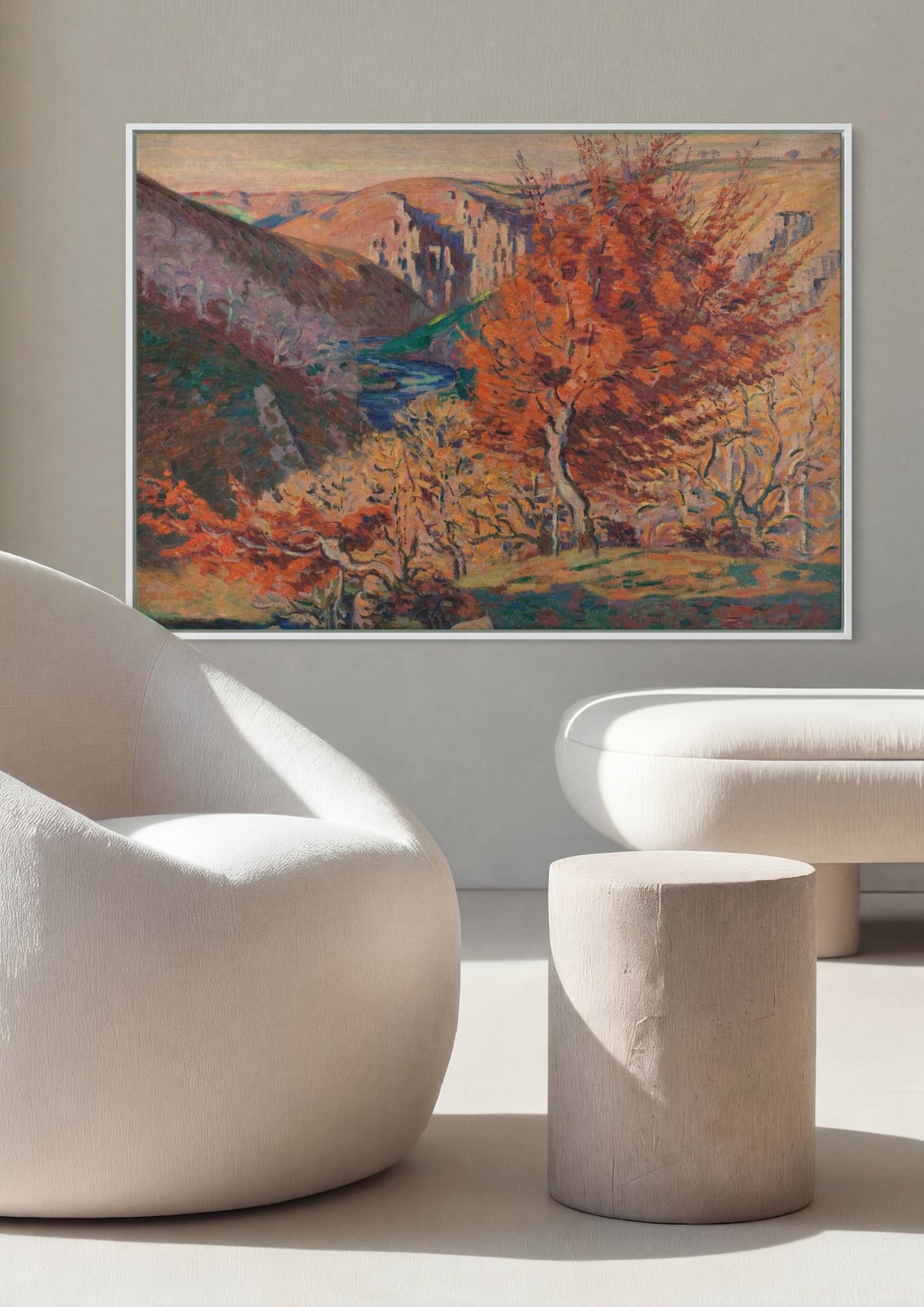 Quadro Decorativo Paisagem de Outono - Armand Guillaumin | quadro emoldurado na parede