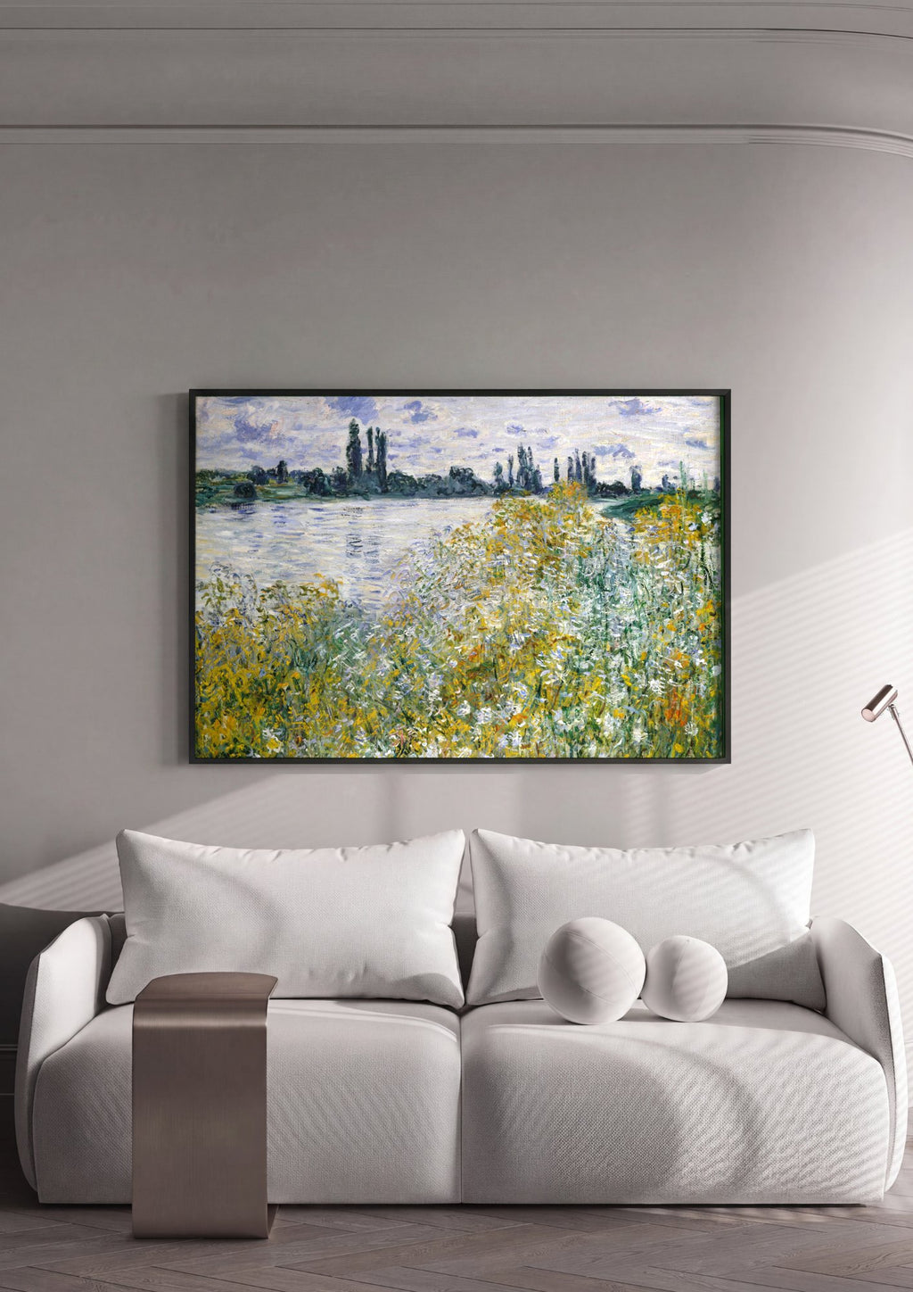 Quadro Decorativo Campo de Papoulas em Argenteuil - Claude Monet em ambiente decorado