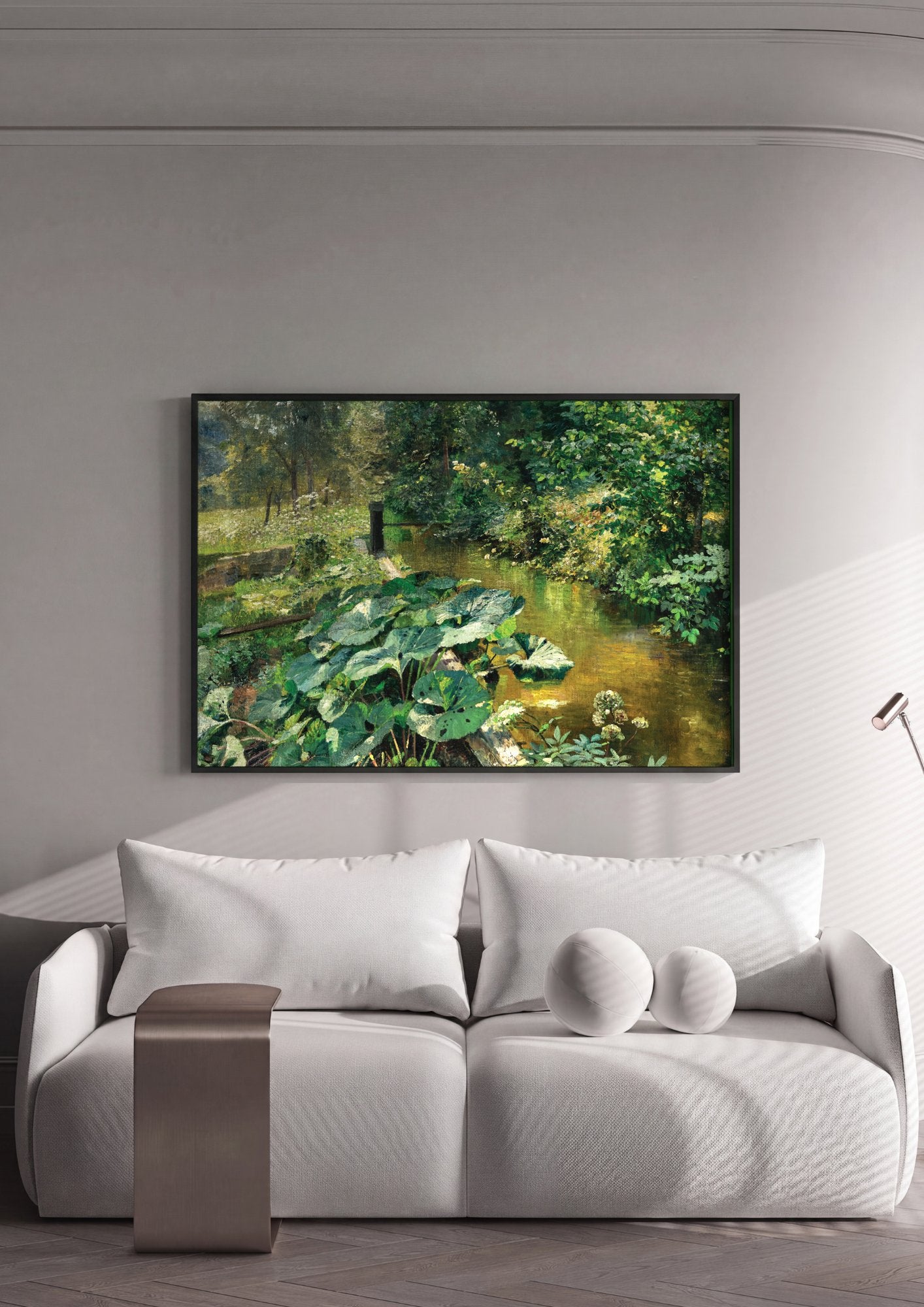 Quadro Decorativo Paisagem Verdejante - Marie Egner em ambiente decorado