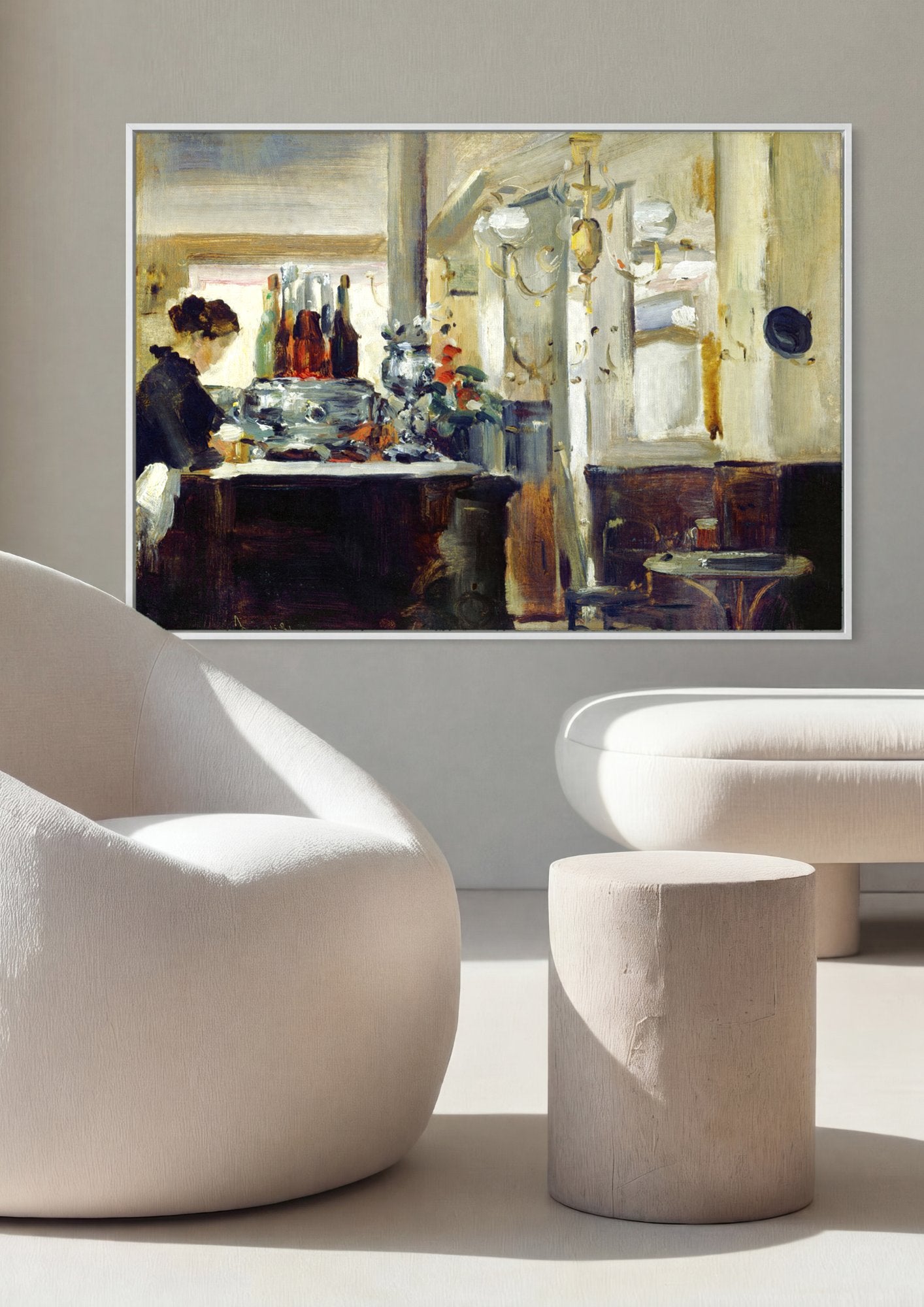 Quadro Decorativo A Camareira - Edouard Manet em ambiente decorado