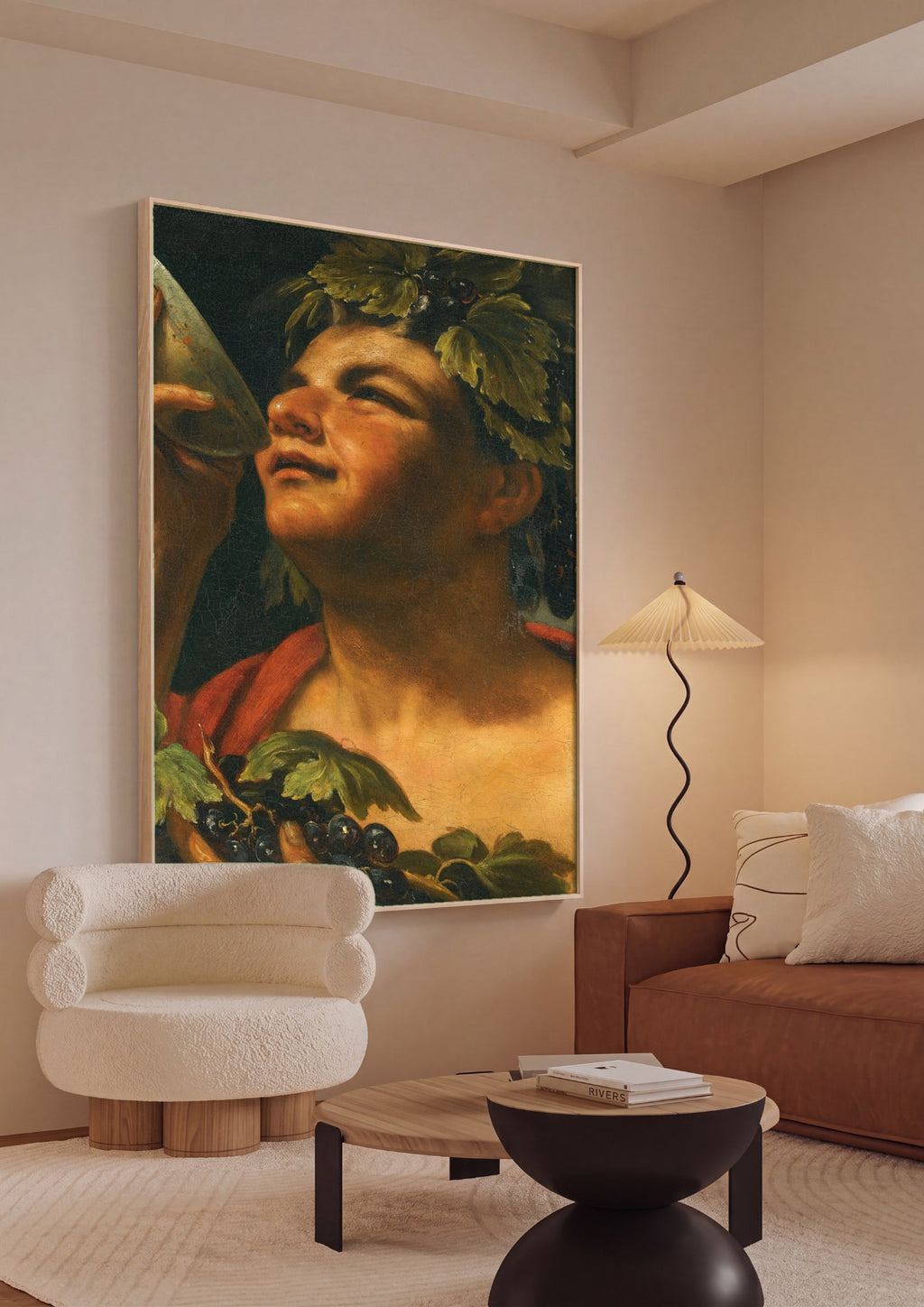 Quadro Decorativo Baco Jovem (Bacchino Malato) - Caravaggio em ambiente decorado