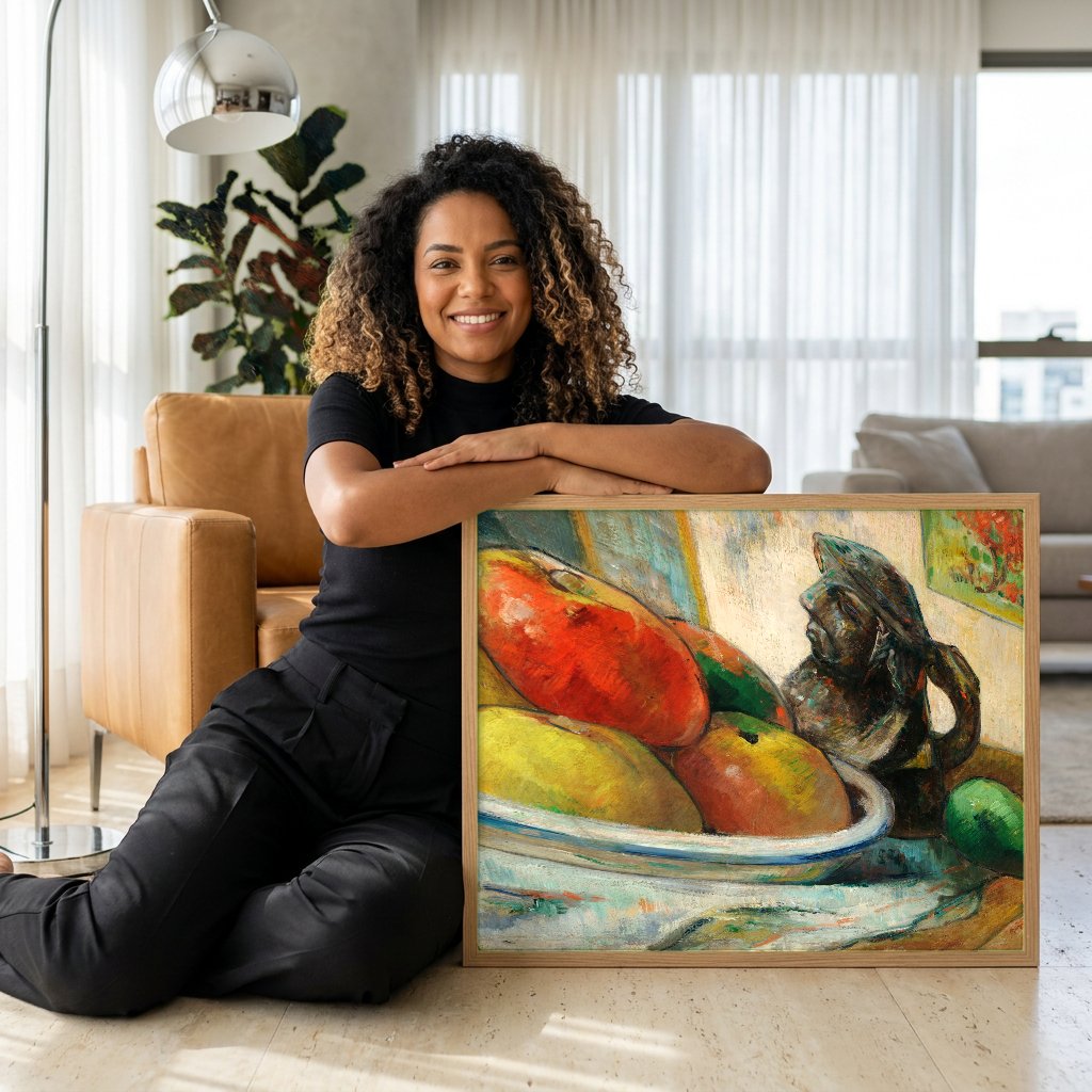 Quadro Decorativo Natureza-Morta com Maçãs - Paul Gauguin com modelo em ambiente