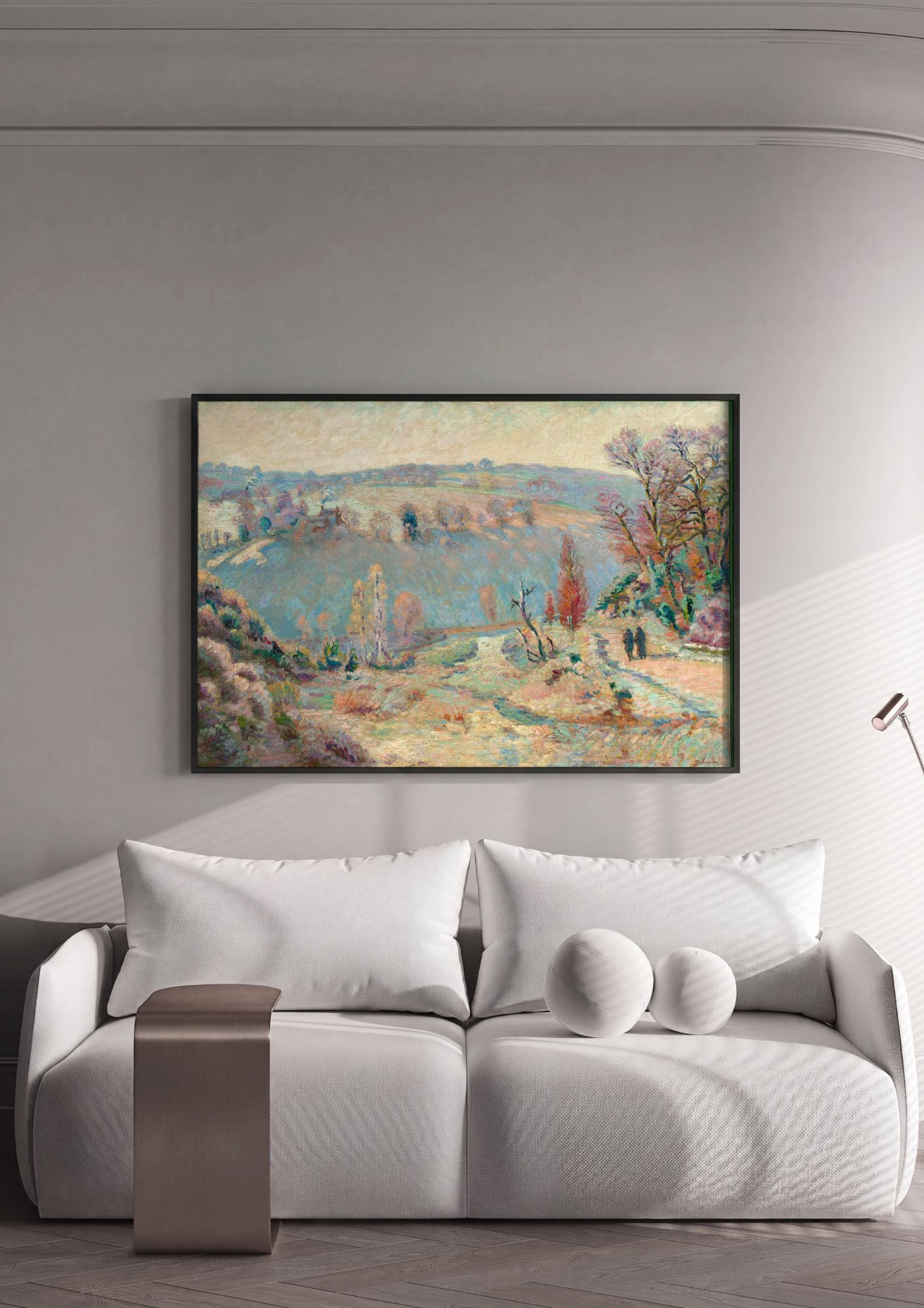 Quadro Decorativo Paisagem Outonal - Armand Guillaumin em ambiente decorado