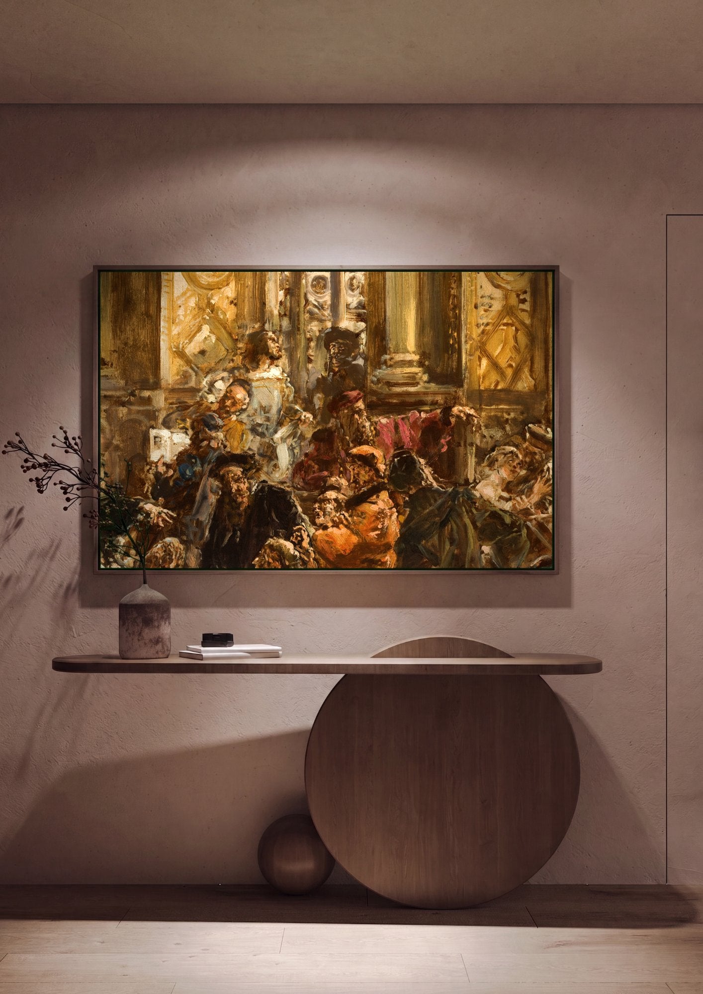 Quadro Decorativo Cena Histórica - Jan Matejko em ambiente decorado