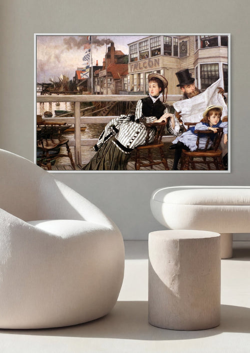 Quadro Decorativo 'The Last Evening' - James Tissot em ambiente decorado