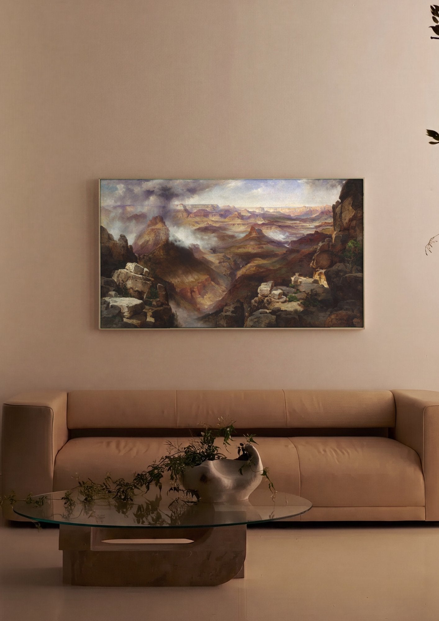 Quadro Decorativo Grand Canyon - Thomas Moran em ambiente decorado