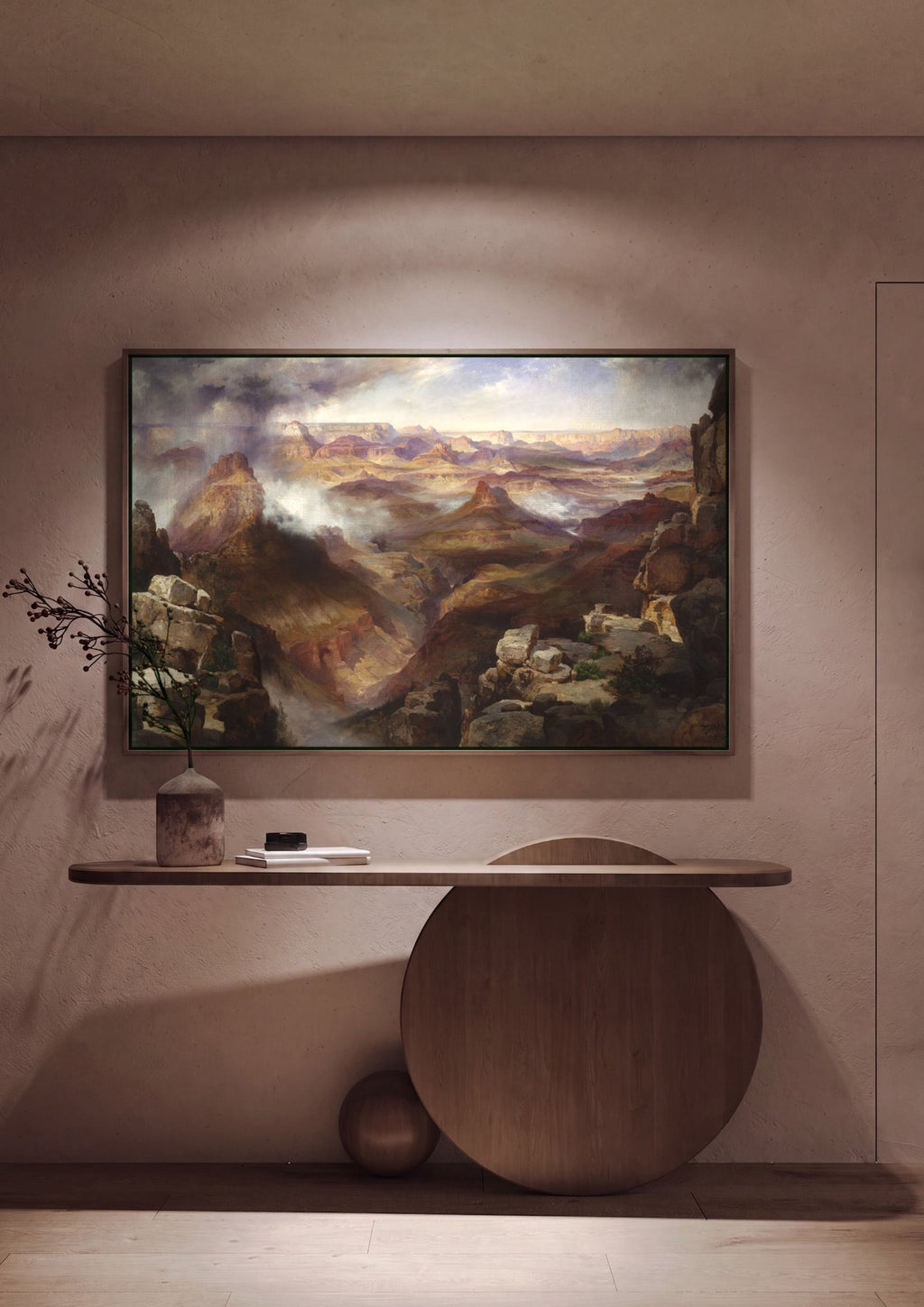 Quadro Decorativo Grand Canyon - Thomas Moran em ambiente decorado