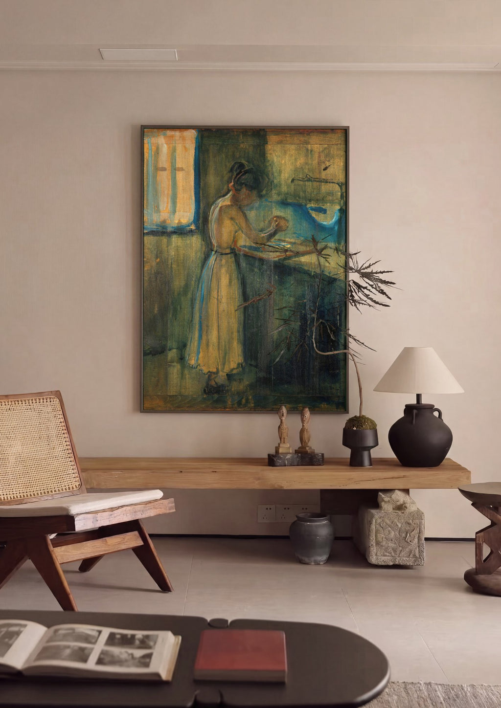 Quadro Decorativo A Lavadeira - Edvard Munch | quadro emoldurado na parede