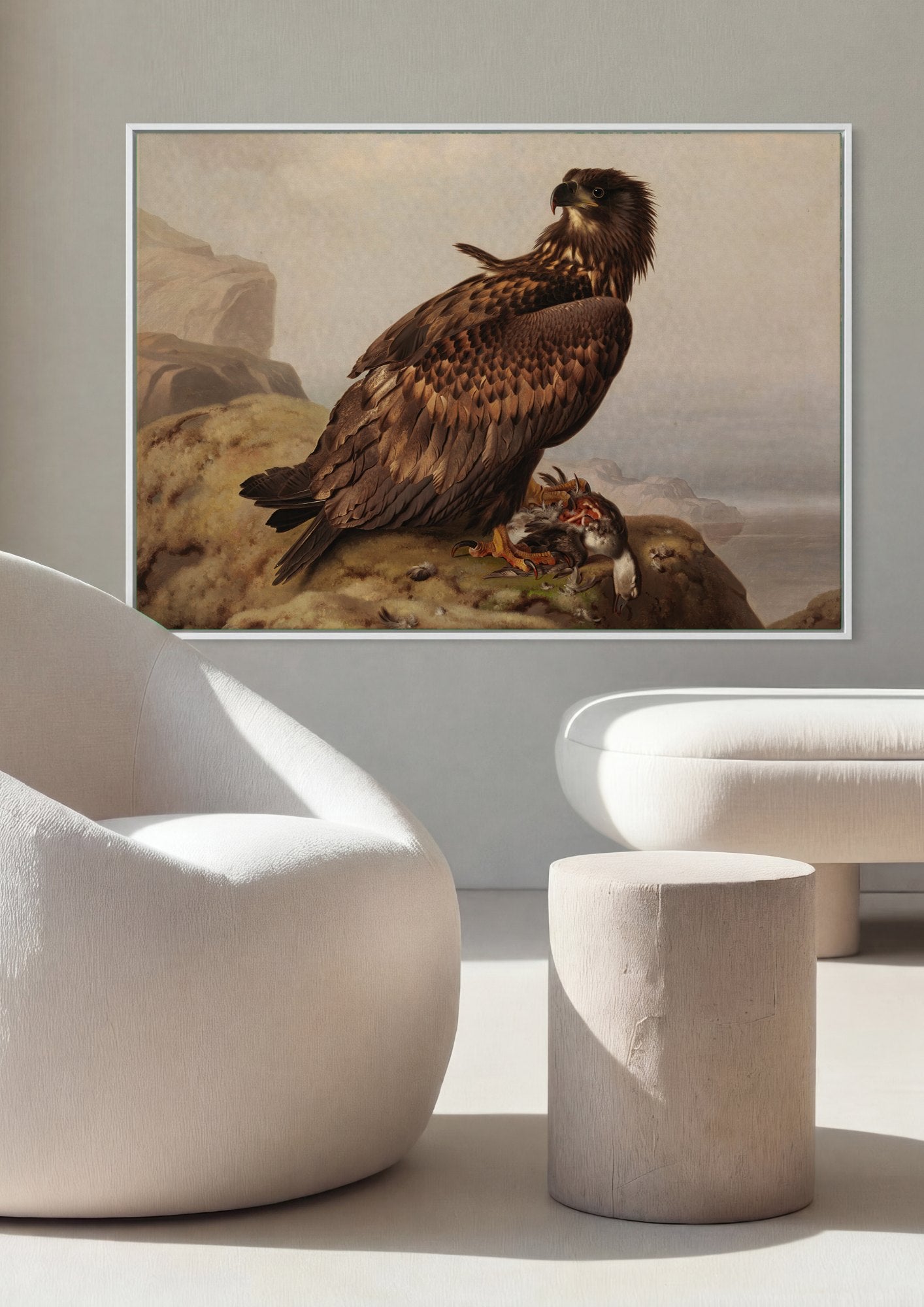 Quadro Decorativo Águia-rabilonga - Ferdinand von Wright | quadro emoldurado na parede