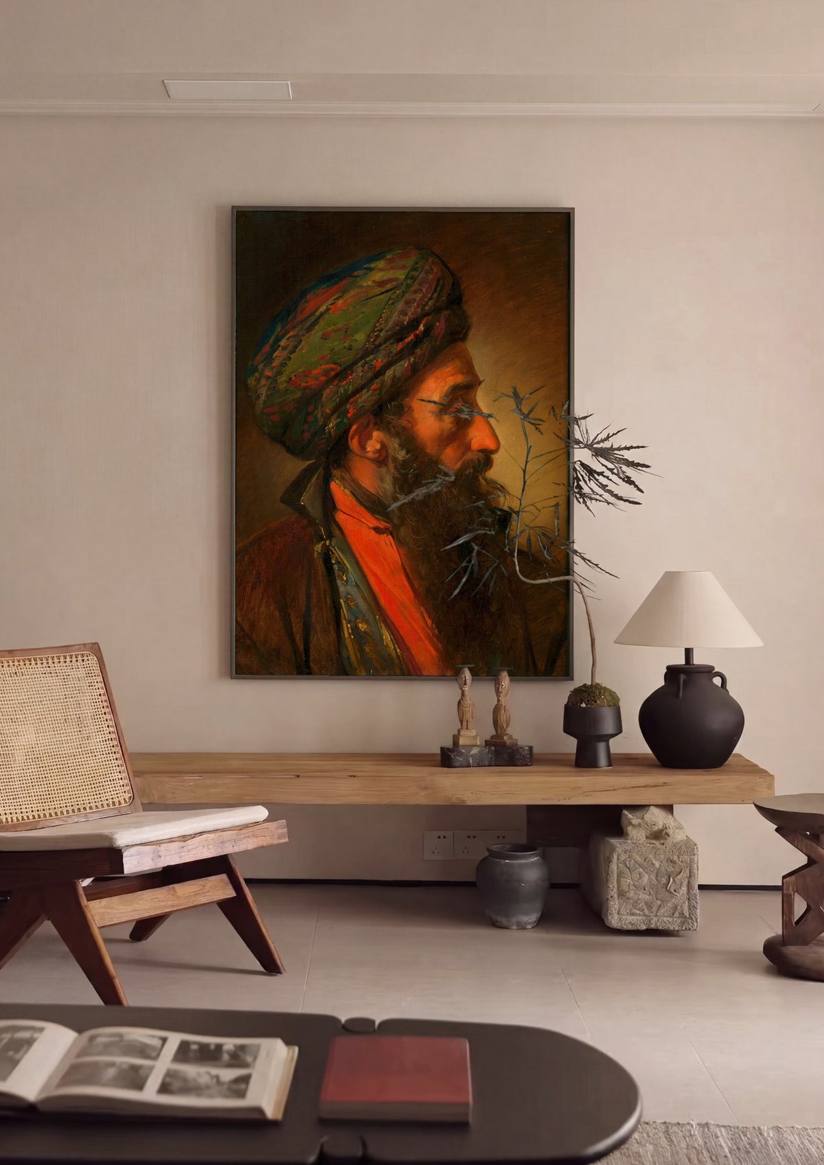 Quadro Decorativo 'O Sultão' - Friedrich Von Amerling | quadro emoldurado na parede