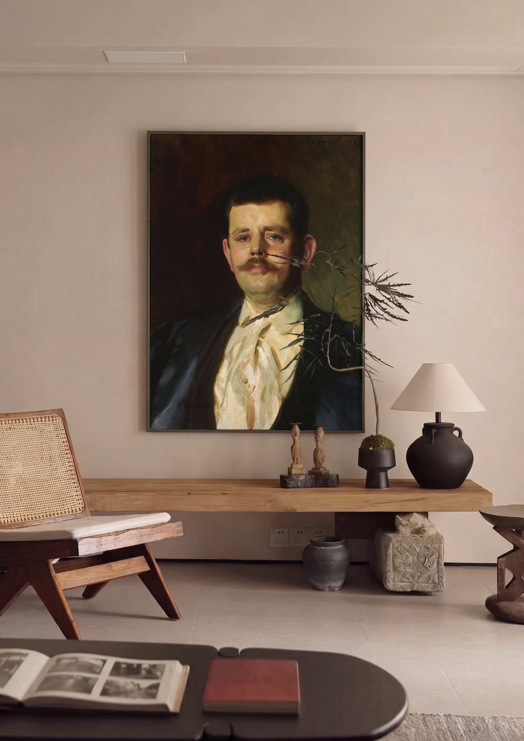 Quadro Decorativo Retrato Masculino - John Singer Sargent | quadro emoldurado na parede