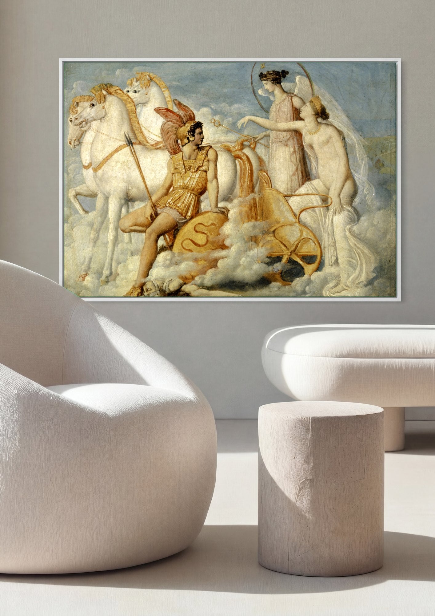 Quadro Decorativo A Cólera de Aquiles - Ingres | quadro emoldurado na parede