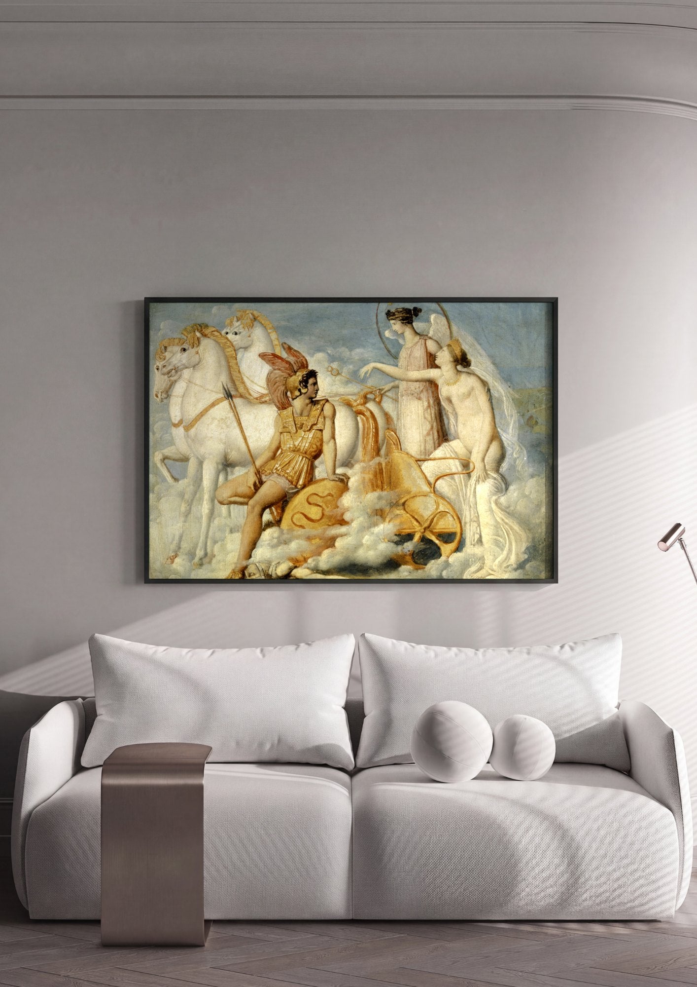 Quadro Decorativo A Cólera de Aquiles - Ingres | quadro emoldurado na parede