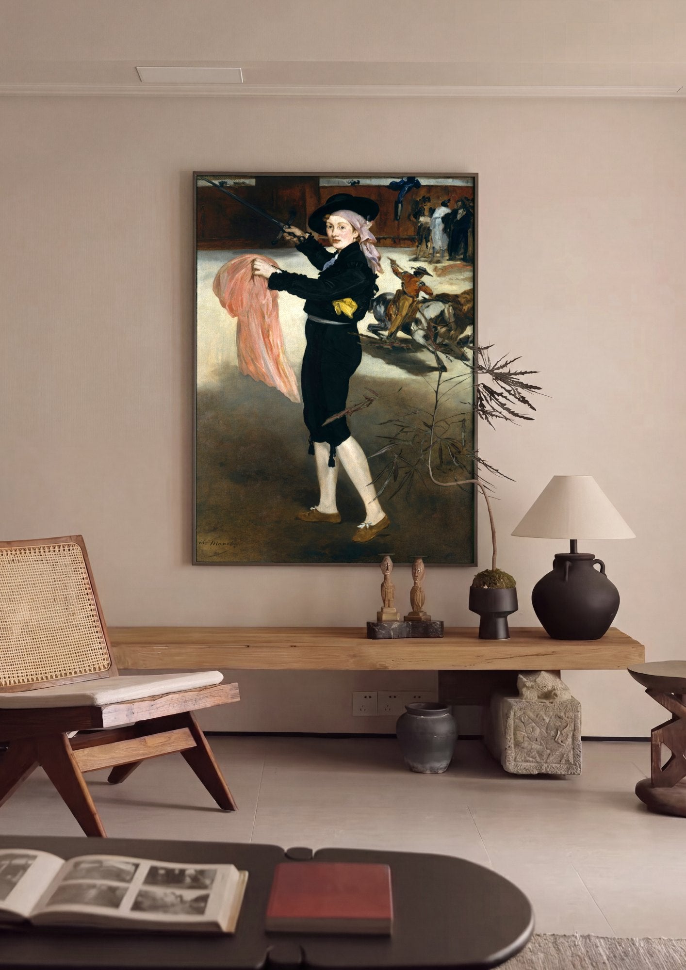 Quadro Decorativo A Toureira - Edouard Manet | quadro emoldurado na parede