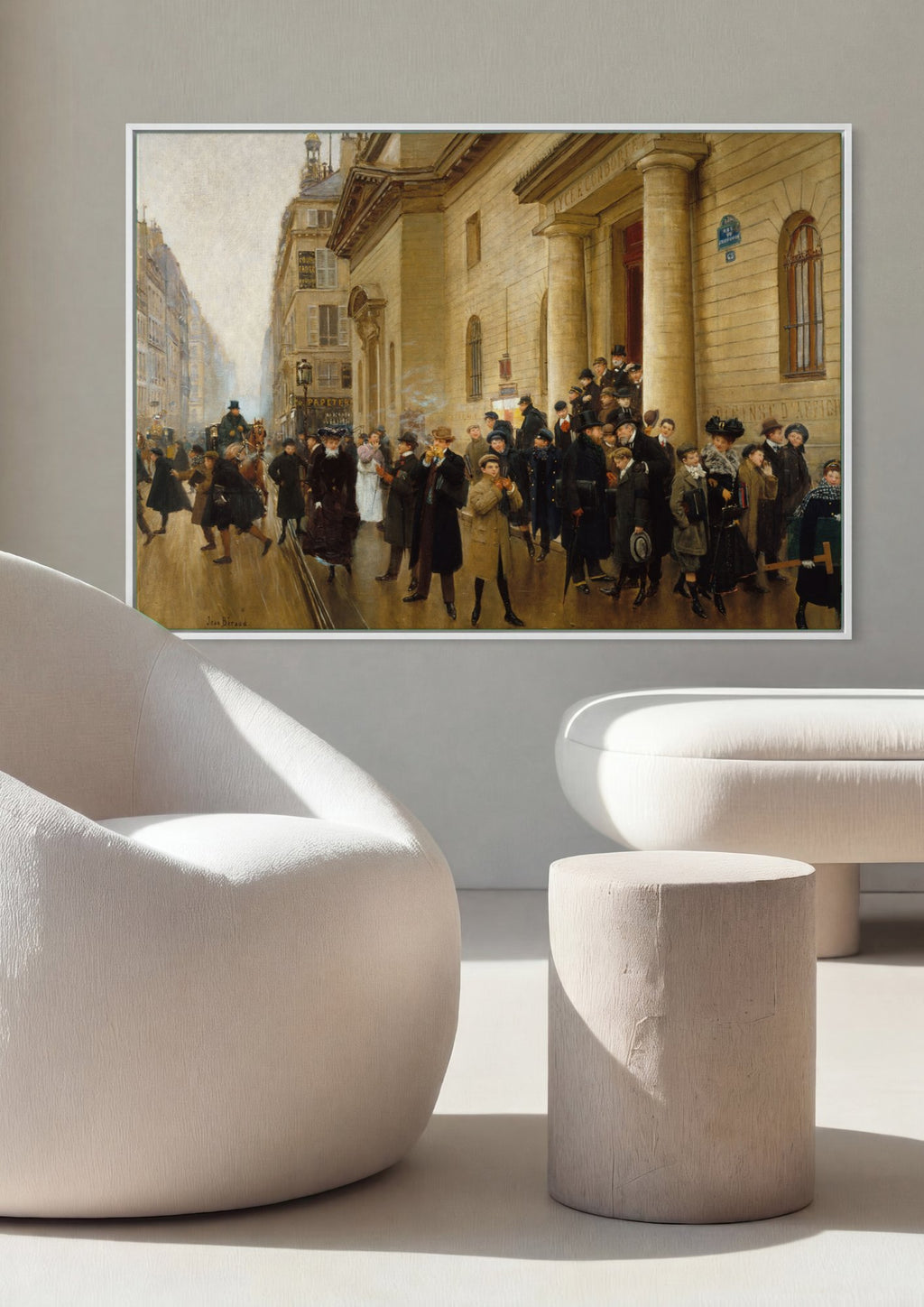 Quadro Decorativo A Saída da Escola – Jean Béraud | quadro emoldurado na parede