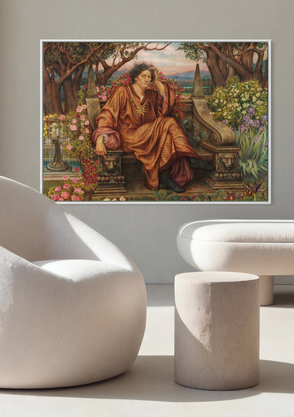 Quadro Decorativo 'The Hour Glass' - Evelyn De Morgan | quadro emoldurado na parede