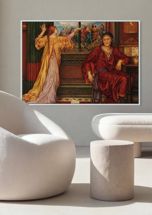 Quadro Decorativo 'The Love Potion' - Evelyn De Morgan | quadro emoldurado na parede
