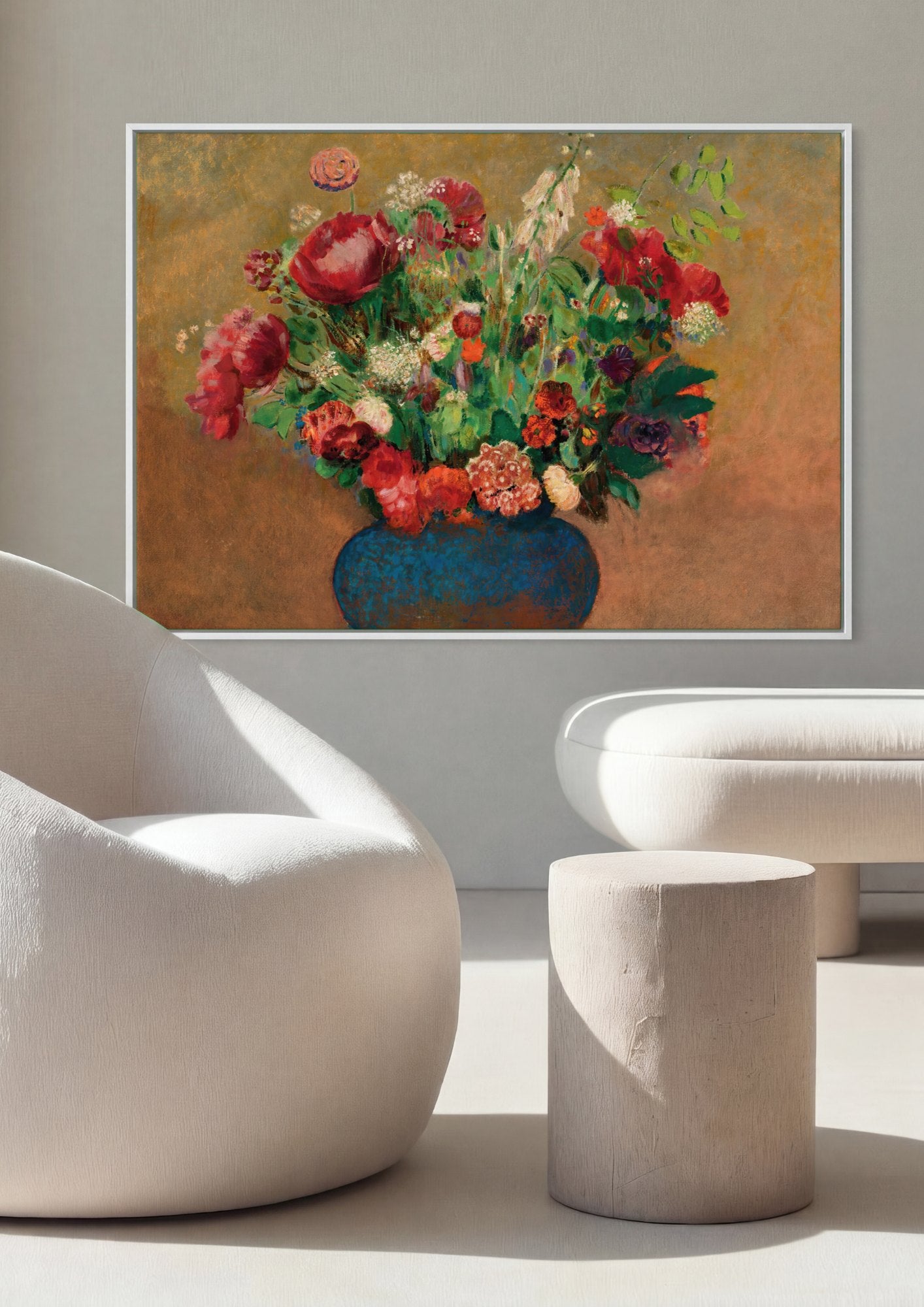 Quadro Decorativo Vaso de Flores - Odilon Redon | quadro emoldurado na parede