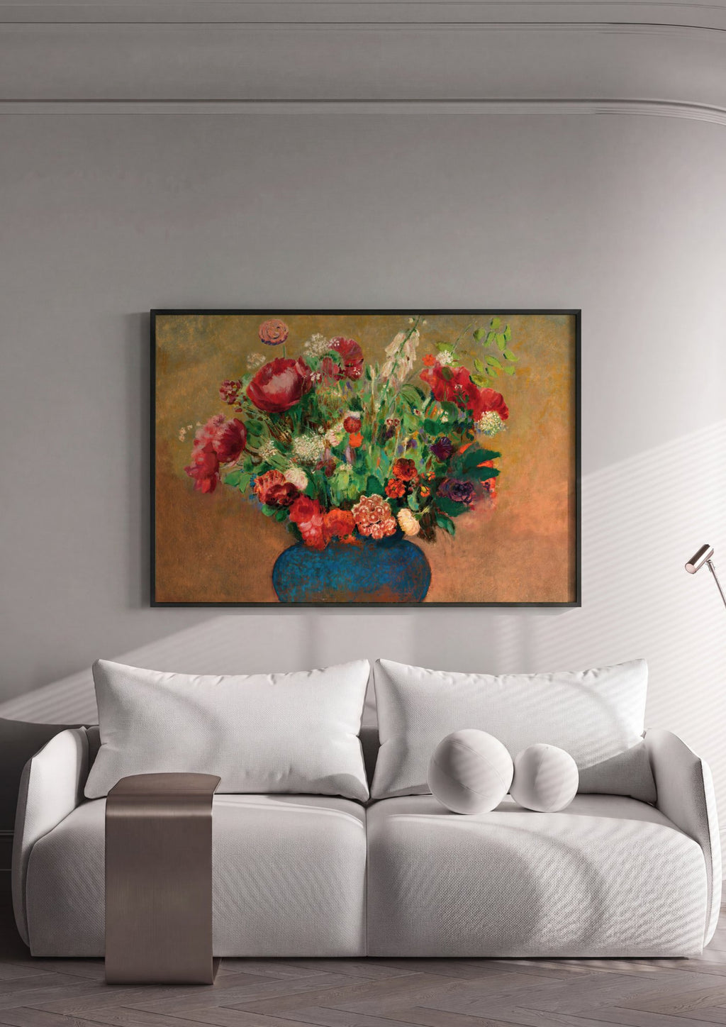 Quadro Decorativo Vaso de Flores - Odilon Redon | quadro emoldurado na parede