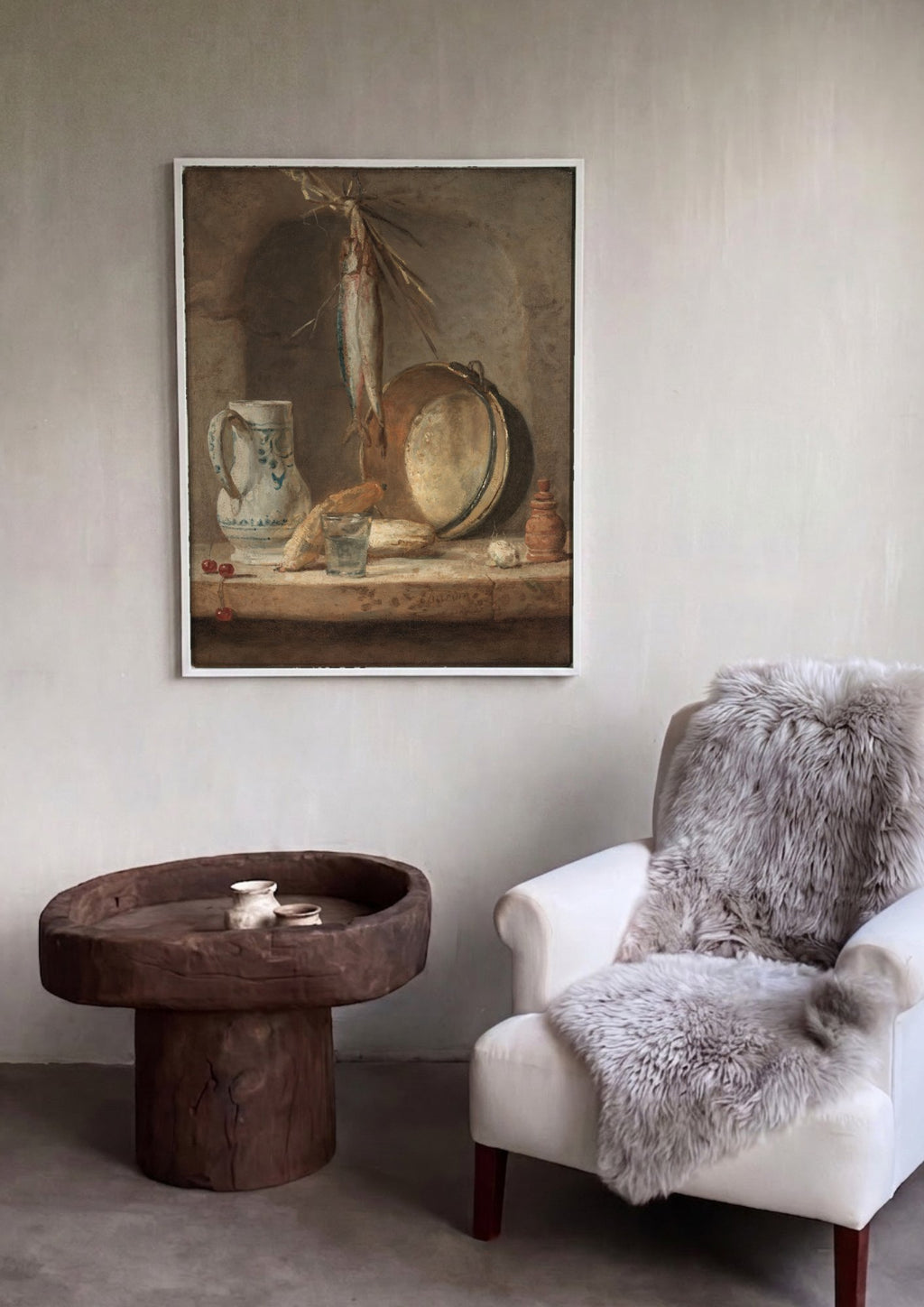 Quadro Decorativo 'A Despensa' - Jean Siméon Chardin | quadro emoldurado na parede