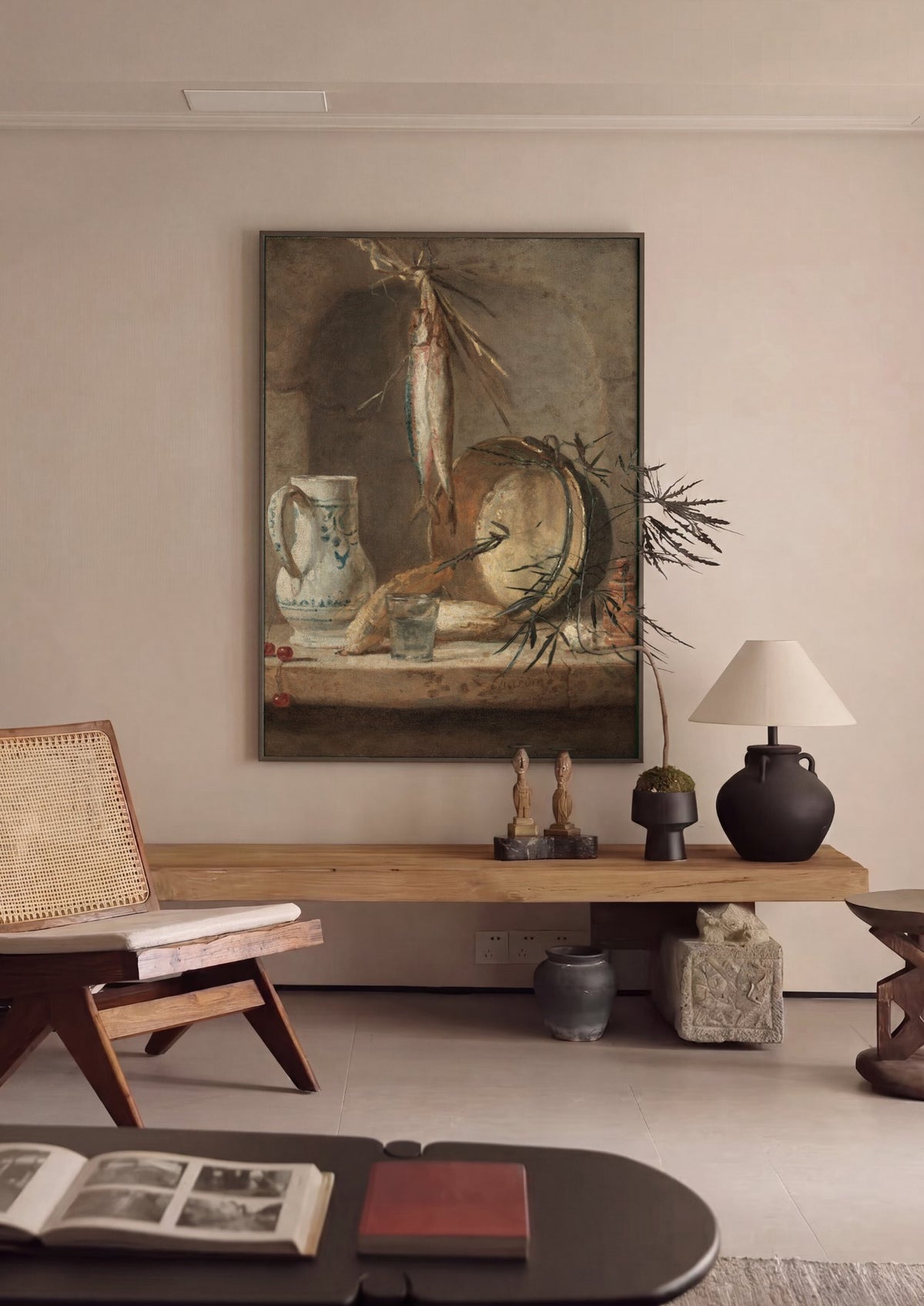 Quadro Decorativo 'A Despensa' - Jean Siméon Chardin | quadro emoldurado na parede