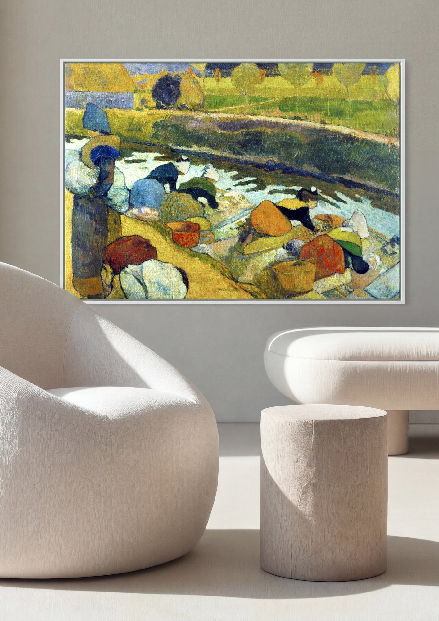 Quadro Decorativo As Lavadeiras - Gauguin | quadro emoldurado na parede