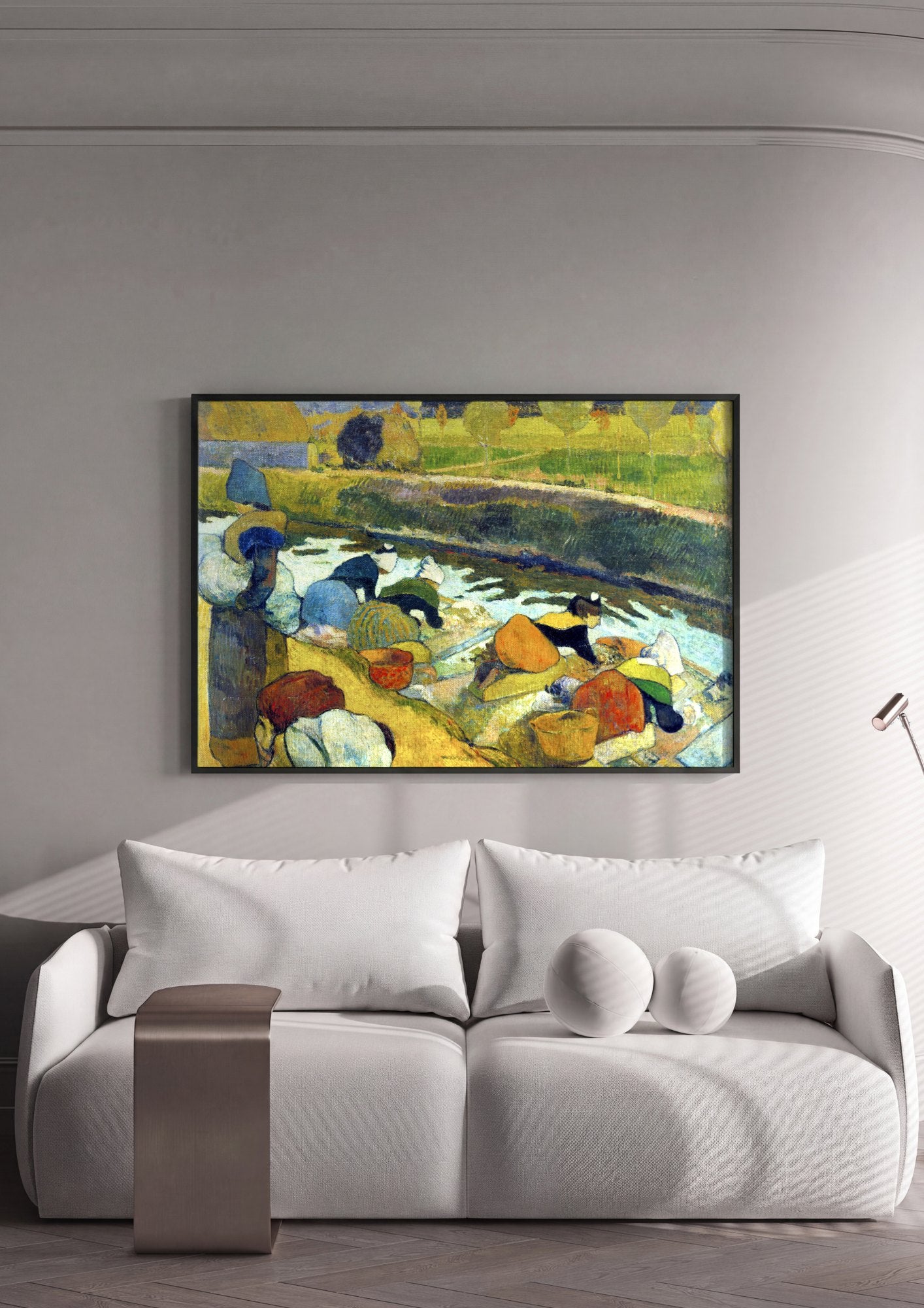 Quadro Decorativo As Lavadeiras - Gauguin | quadro emoldurado na parede
