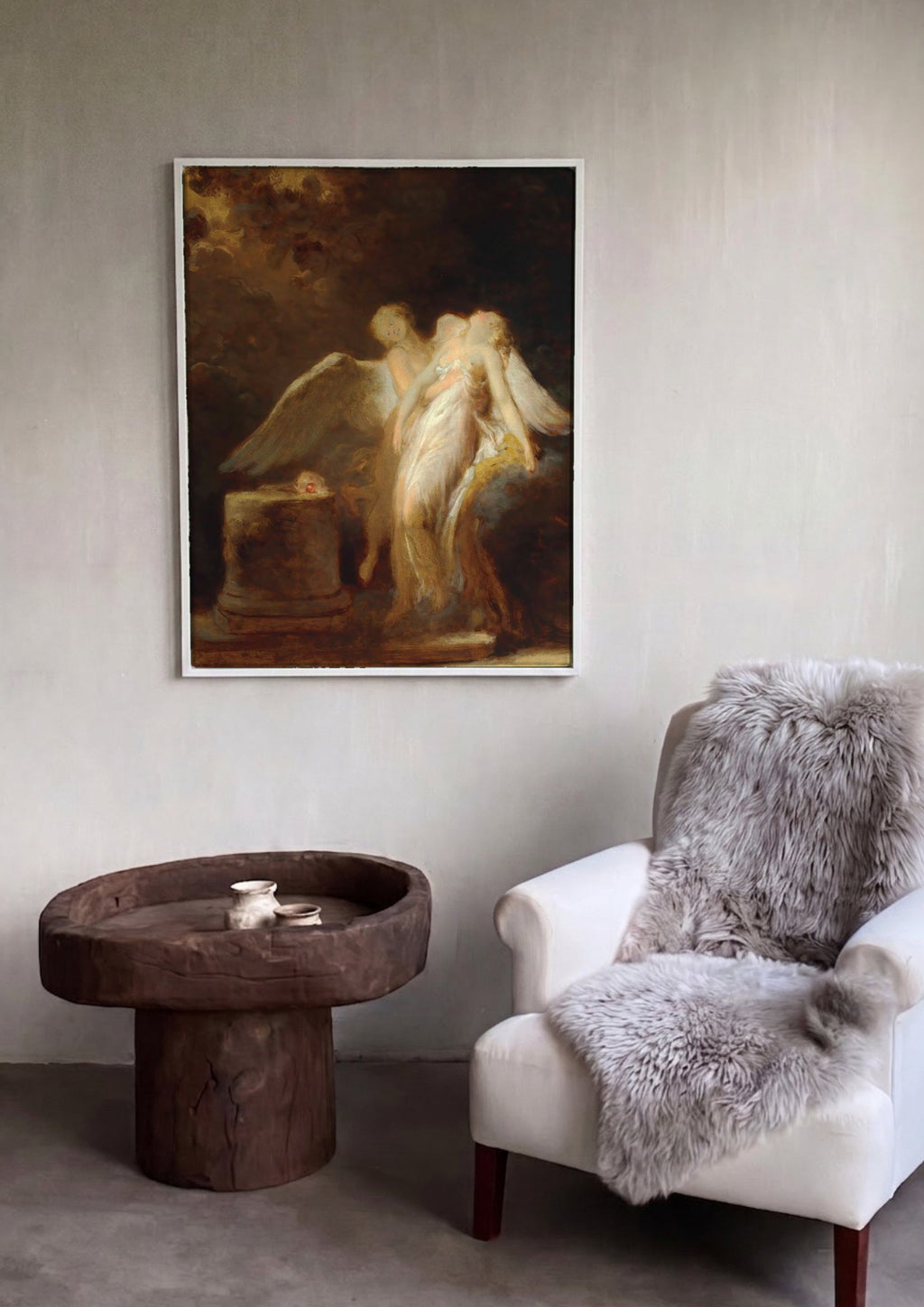Quadro Decorativo A Morte de Adônis - Jean Honoré Fragonard | quadro emoldurado na parede