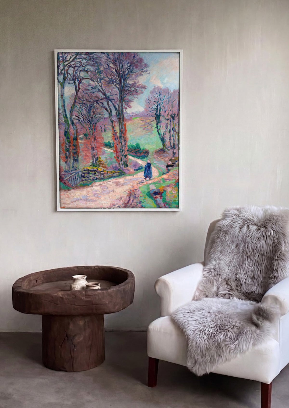 Quadro Decorativo Paisagem Outonal - Armand Guillaumin | quadro emoldurado na parede