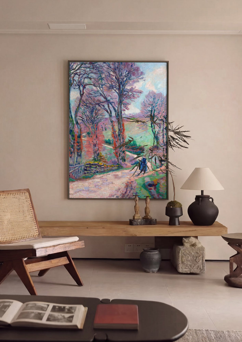 Quadro Decorativo Paisagem Outonal - Armand Guillaumin | quadro emoldurado na parede