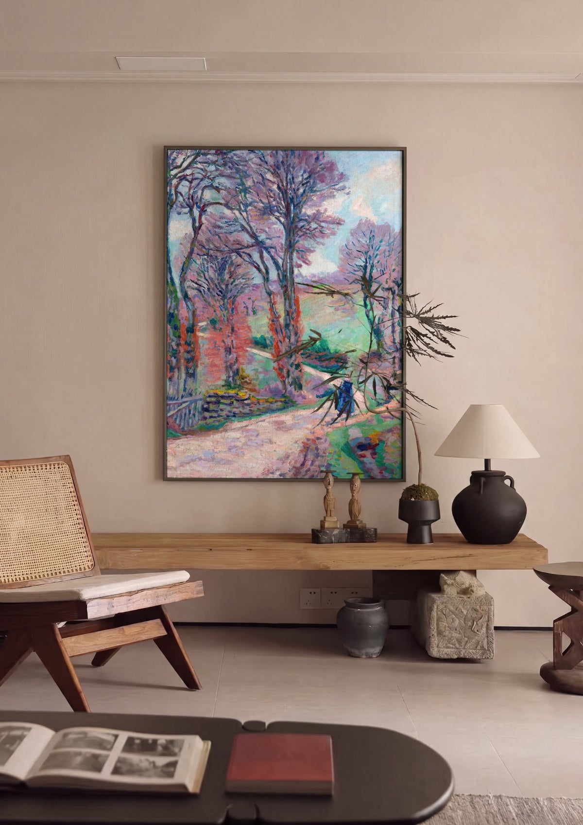 Quadro Decorativo Paisagem Outonal - Armand Guillaumin | quadro emoldurado na parede