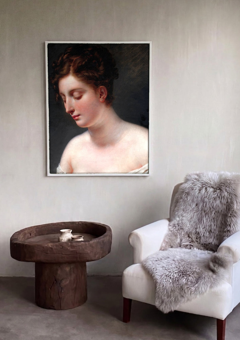 Quadro Decorativo Mademoiselle Lange - Anne-Louis Girodet | quadro emoldurado na parede