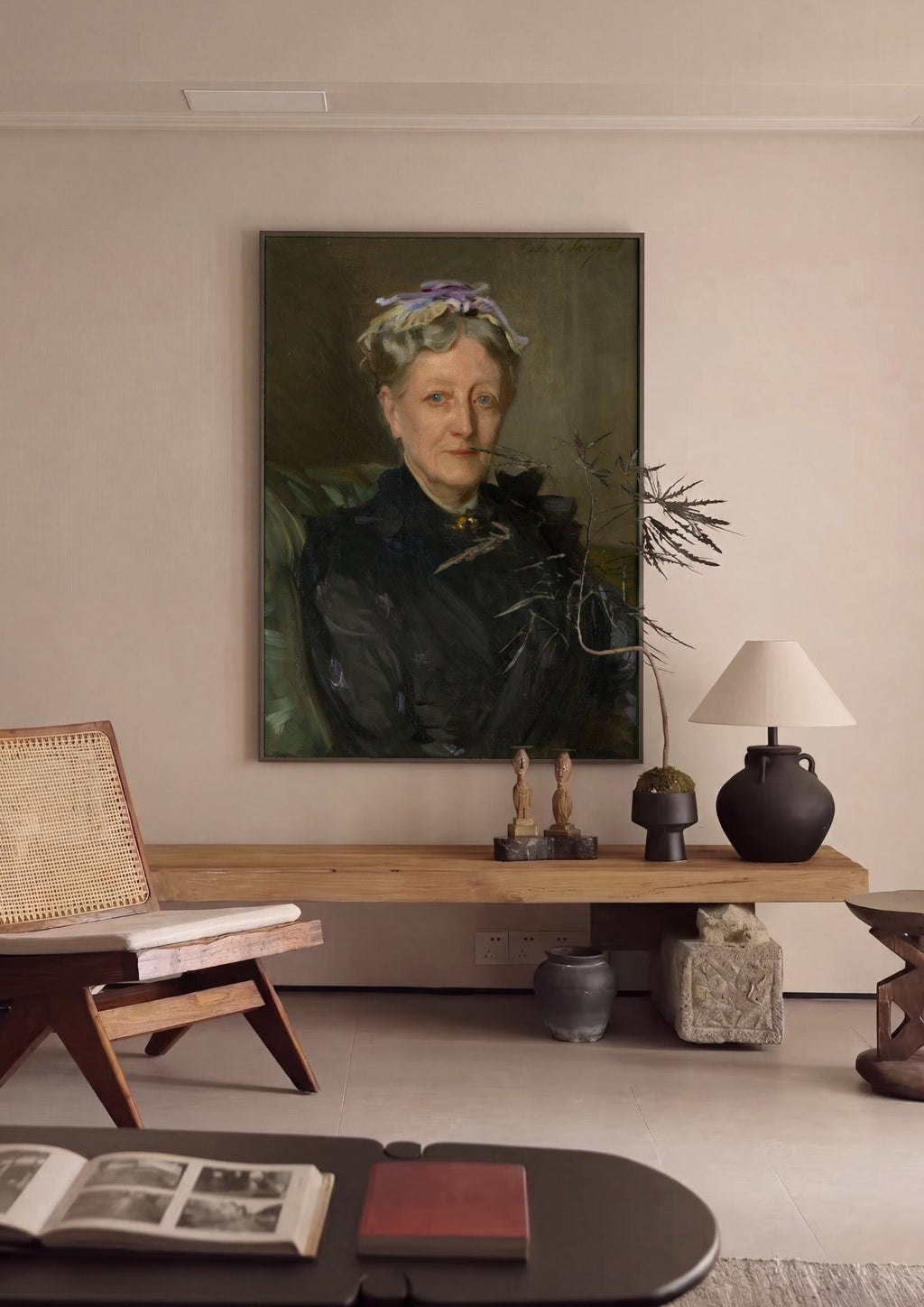 Quadro Decorativo Retrato de Mulher - John Singer Sargent | quadro emoldurado na parede