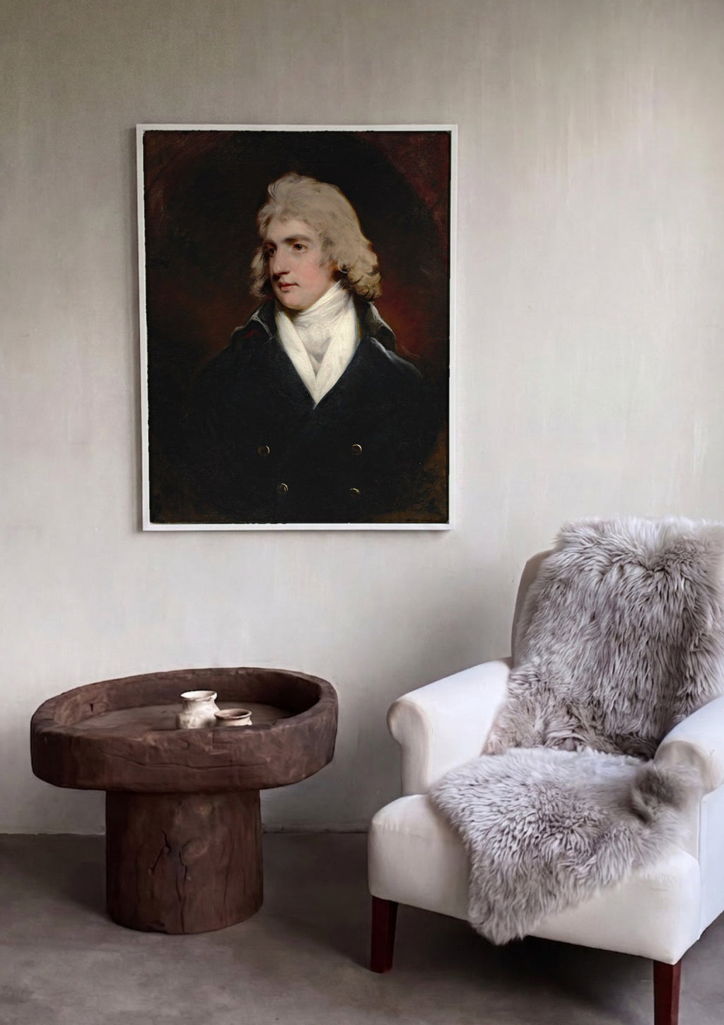 Quadro Decorativo Retrato de Jovem - John Hoppner | quadro emoldurado na parede