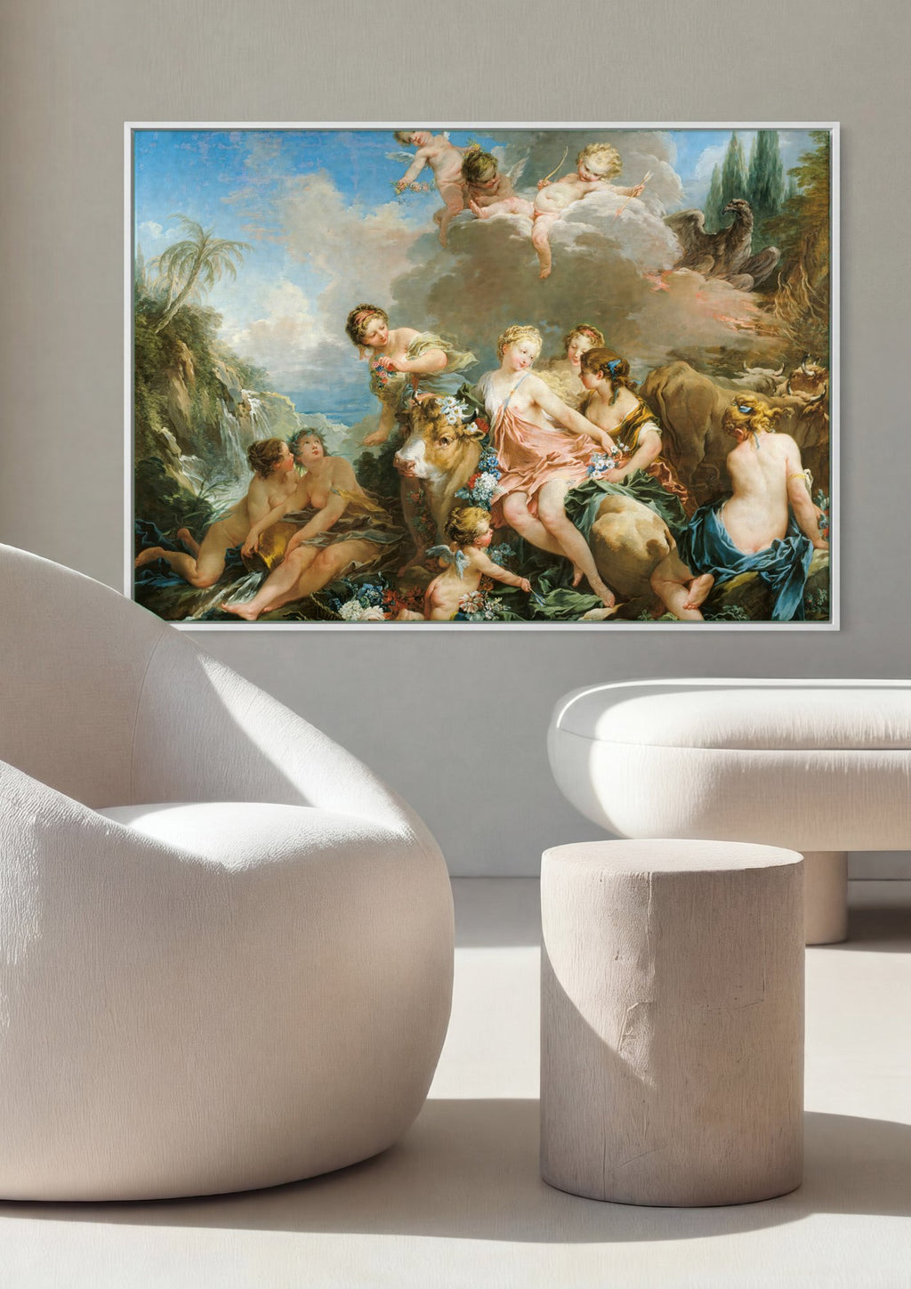 Quadro Decorativo O Rapto de Europa - François Boucher | quadro emoldurado na parede