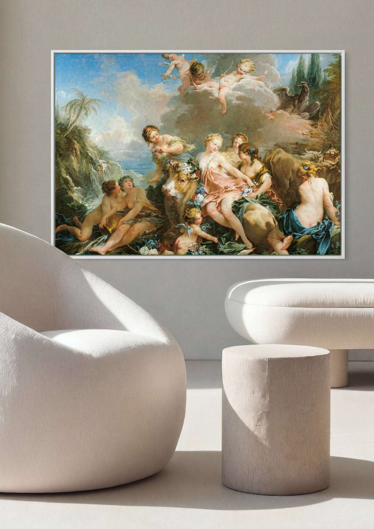 Quadro Decorativo O Rapto de Europa - François Boucher | quadro emoldurado na parede