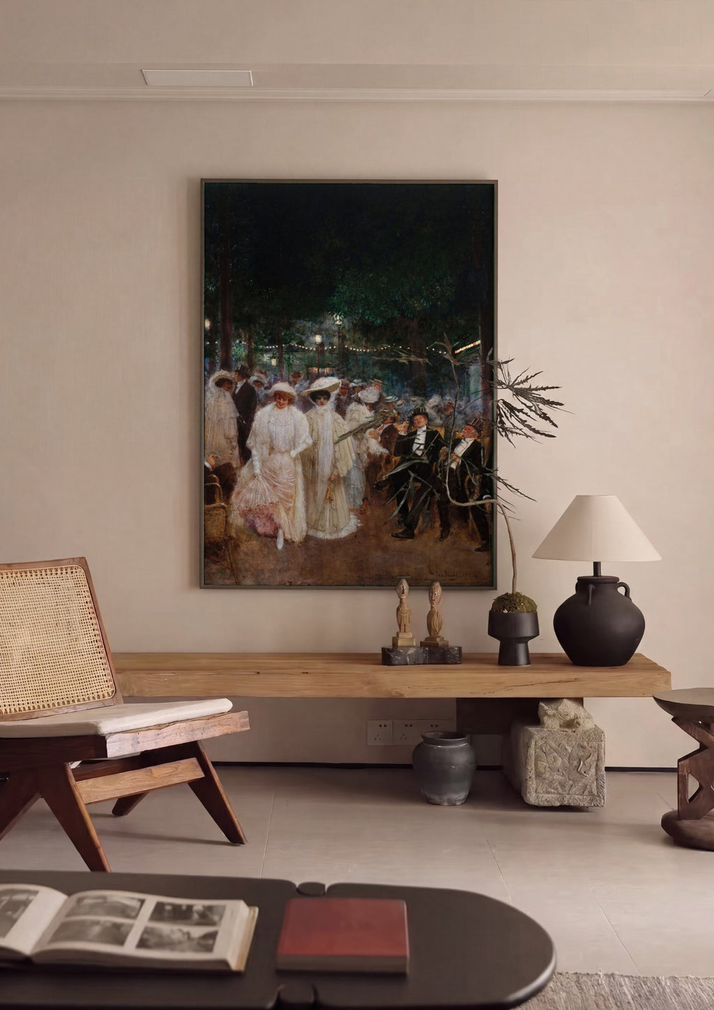 Quadro Decorativo A Noite em Paris - Jean Béraud | quadro emoldurado na parede