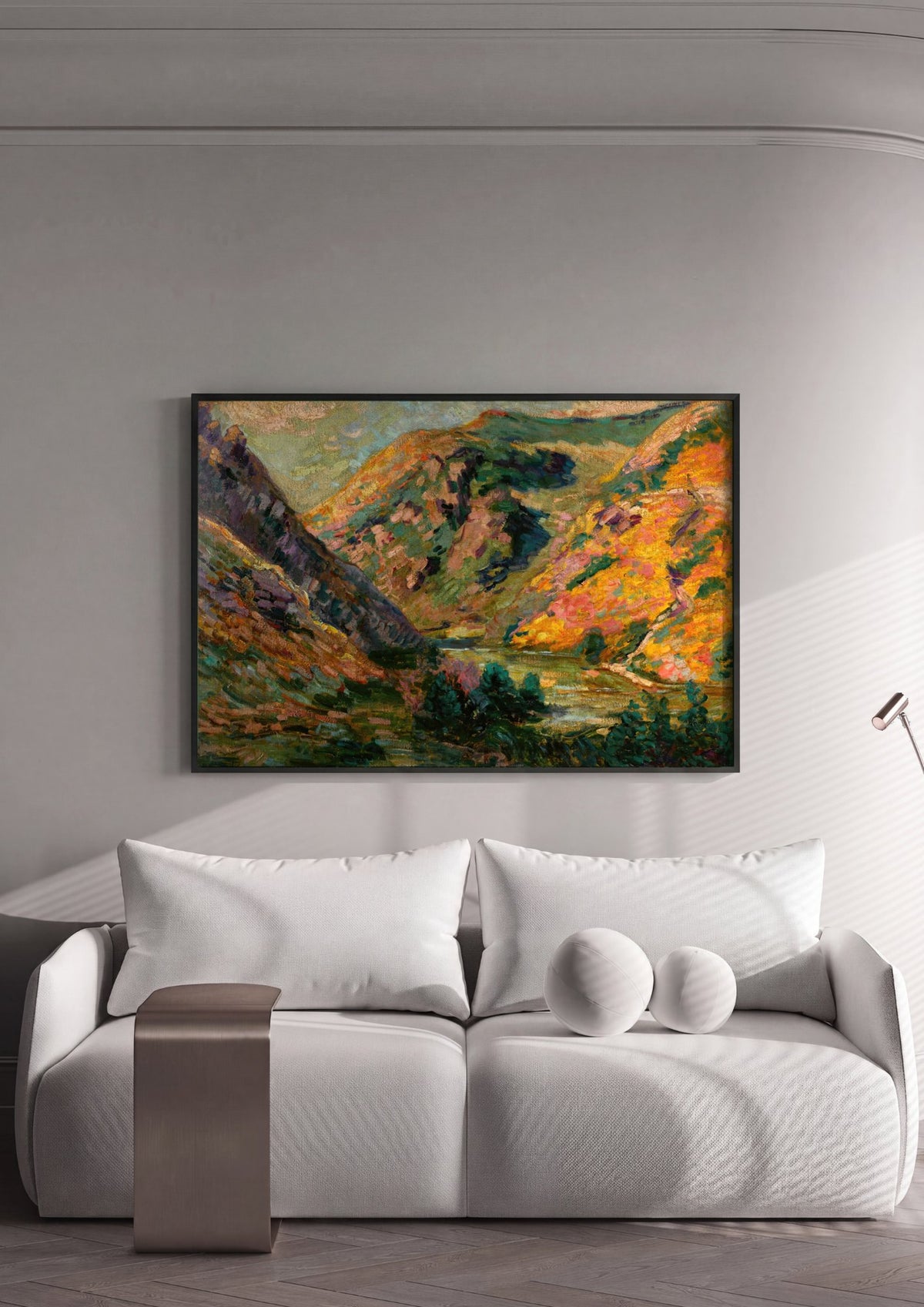 Quadro Decorativo Paisagem Outonal - Armand Guillaumin | quadro emoldurado na parede