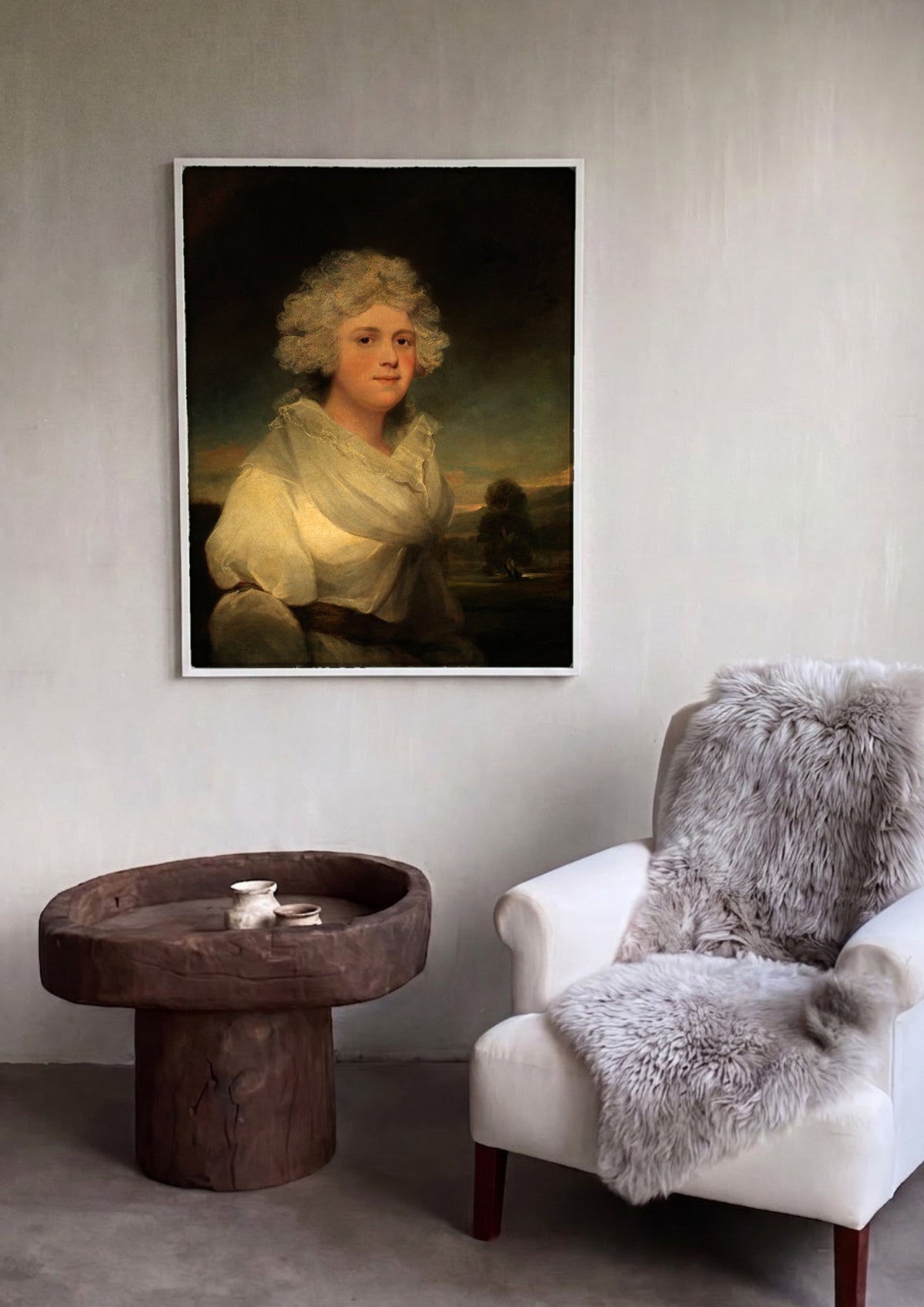Quadro Decorativo Retrato de Mulher - John Hoppner | quadro emoldurado na parede