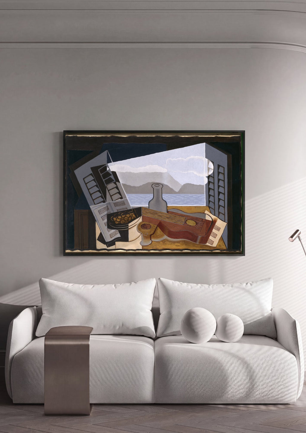 Quadro Decorativo A Janela Aberta - Juan Gris em ambiente decorado