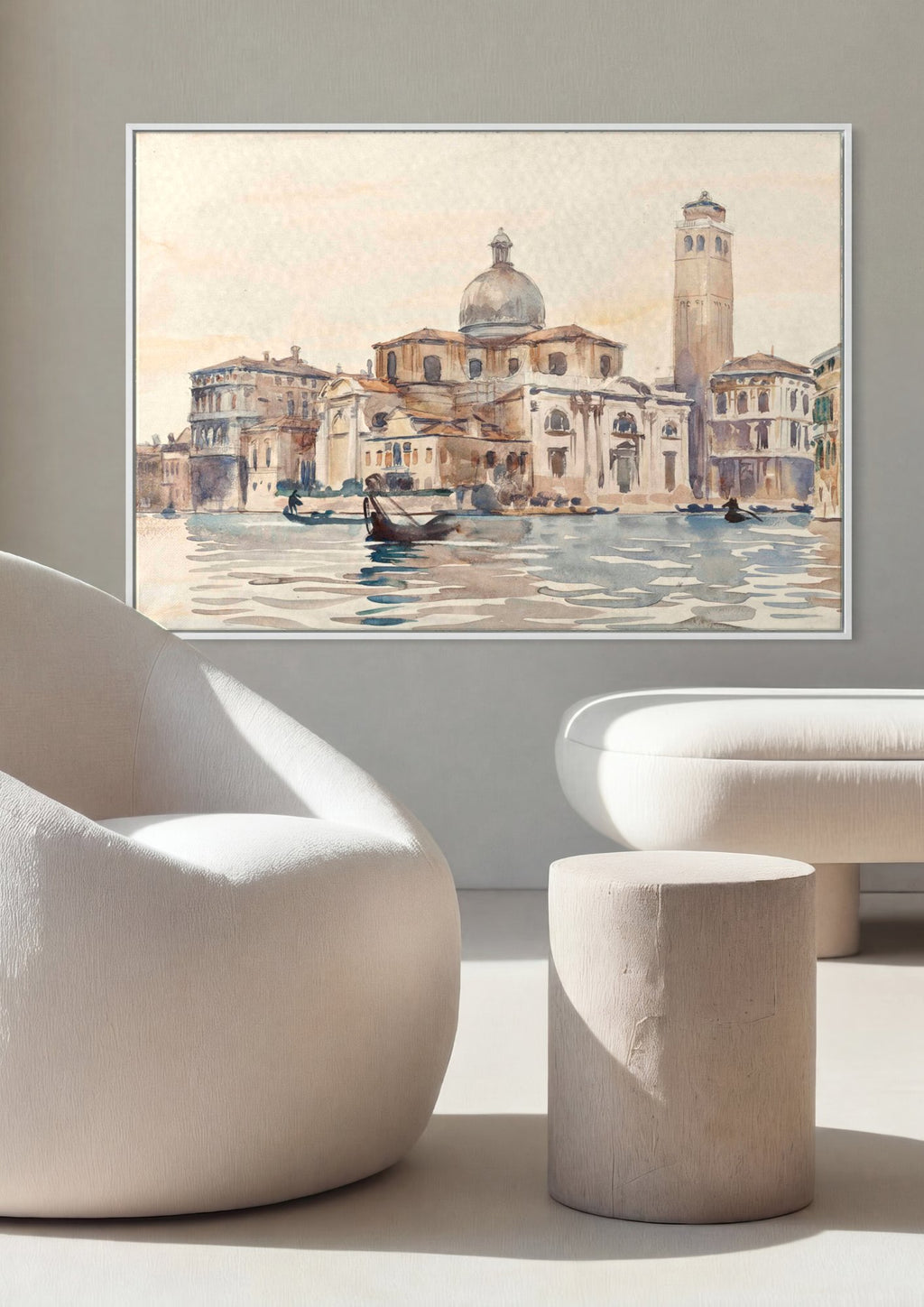 Quadro Decorativo Cenas de Veneza - John Singer Sargent em ambiente decorado